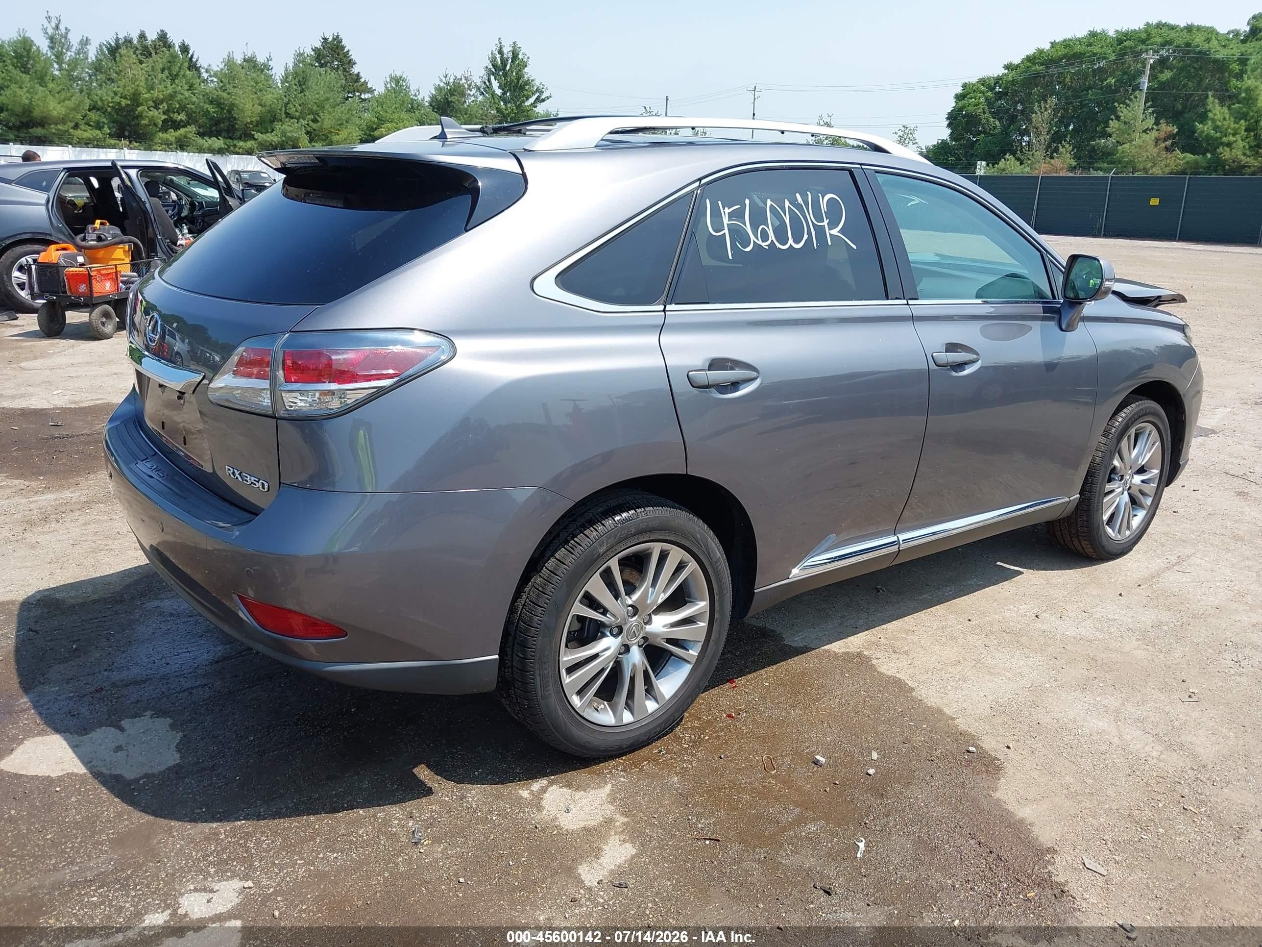 2013 Lexus Rx 350   Gray vin: 2T2ZK1BA8DC093466