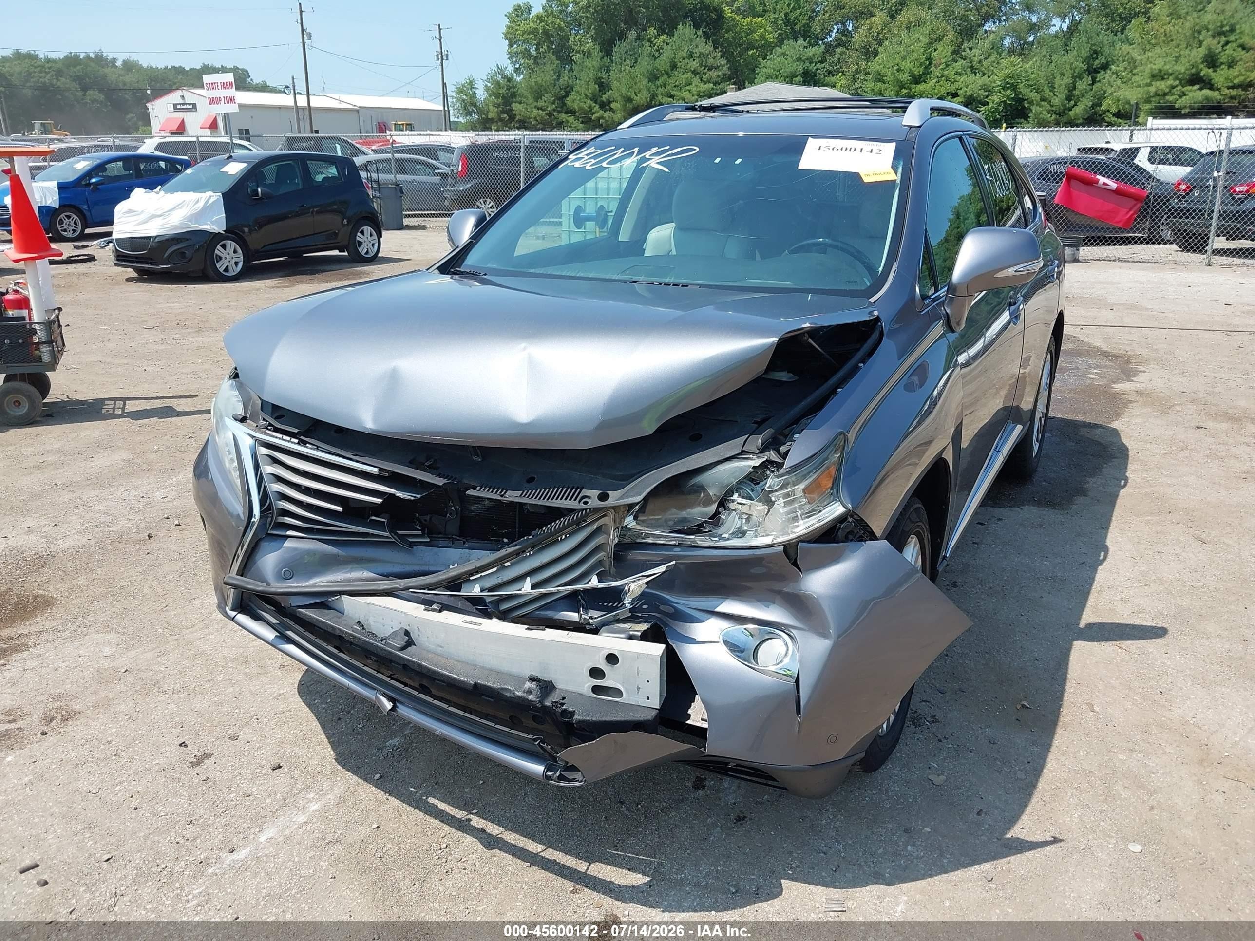 2013 Lexus Rx 350   Gray vin: 2T2ZK1BA8DC093466