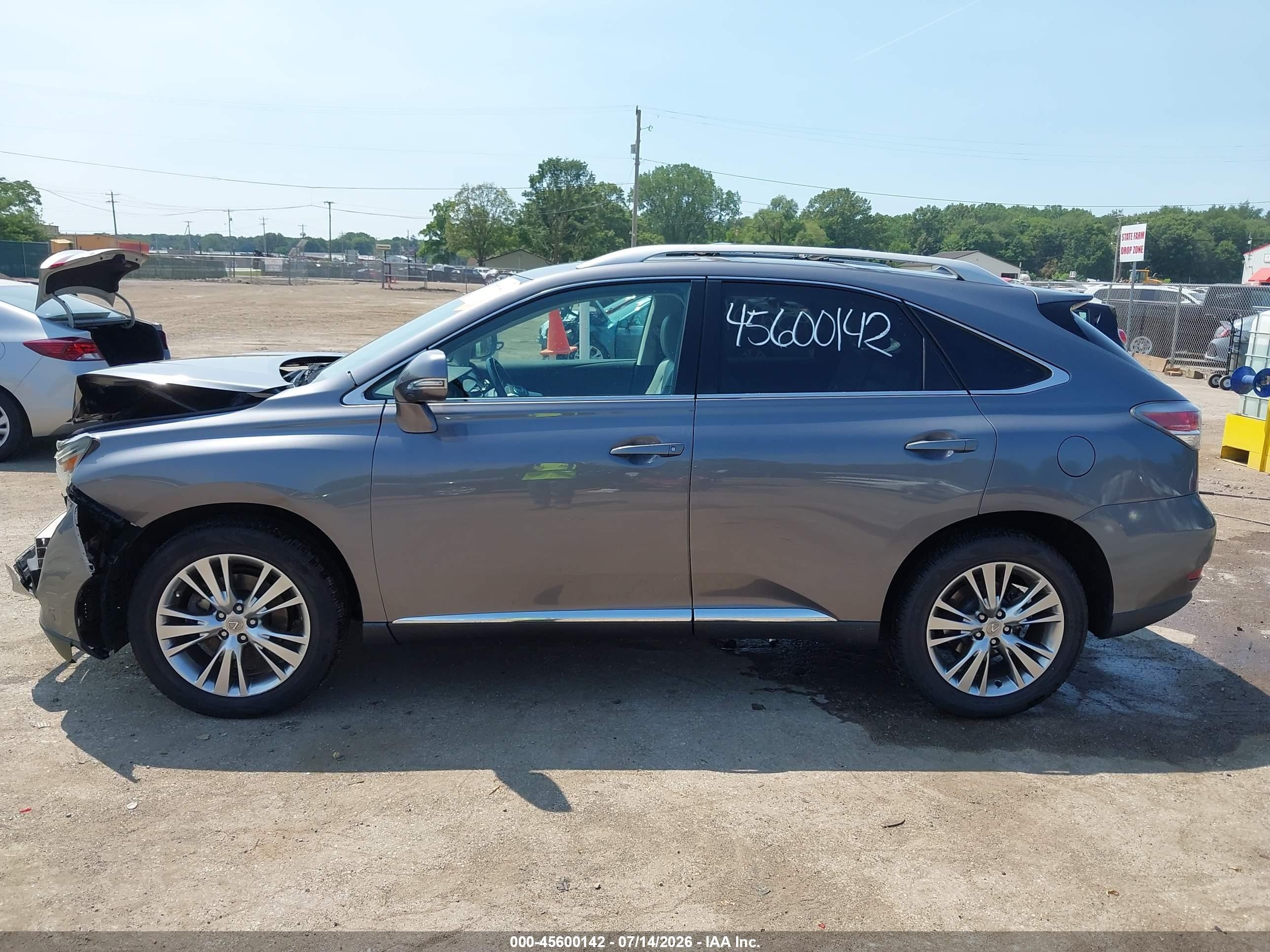 2013 Lexus Rx 350   Gray vin: 2T2ZK1BA8DC093466