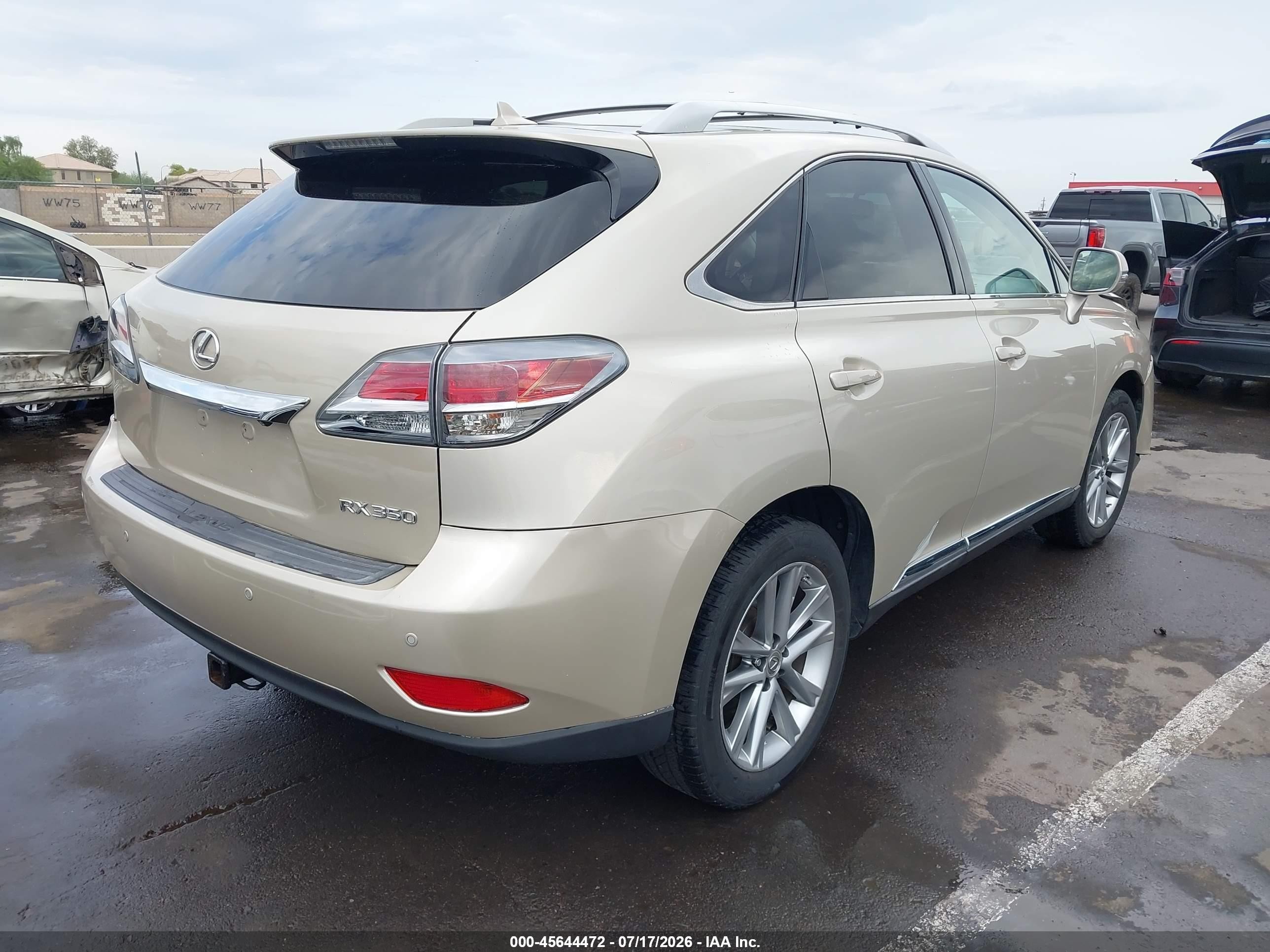 2013 Lexus Rx 350   Beige vin: 2T2ZK1BA8DC099896