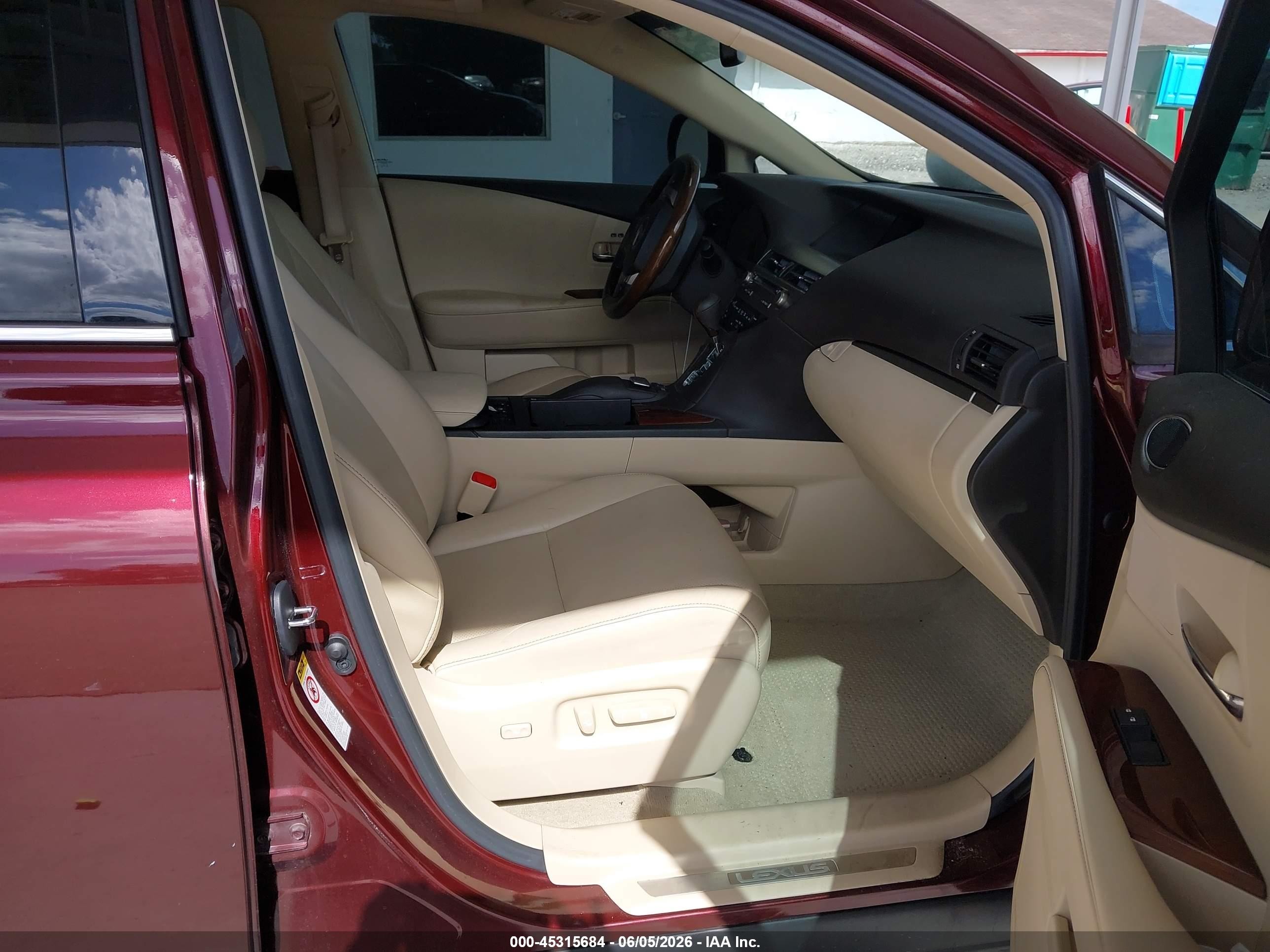 2013 Lexus Rx 350   Burgundy vin: 2T2ZK1BA8DC101596