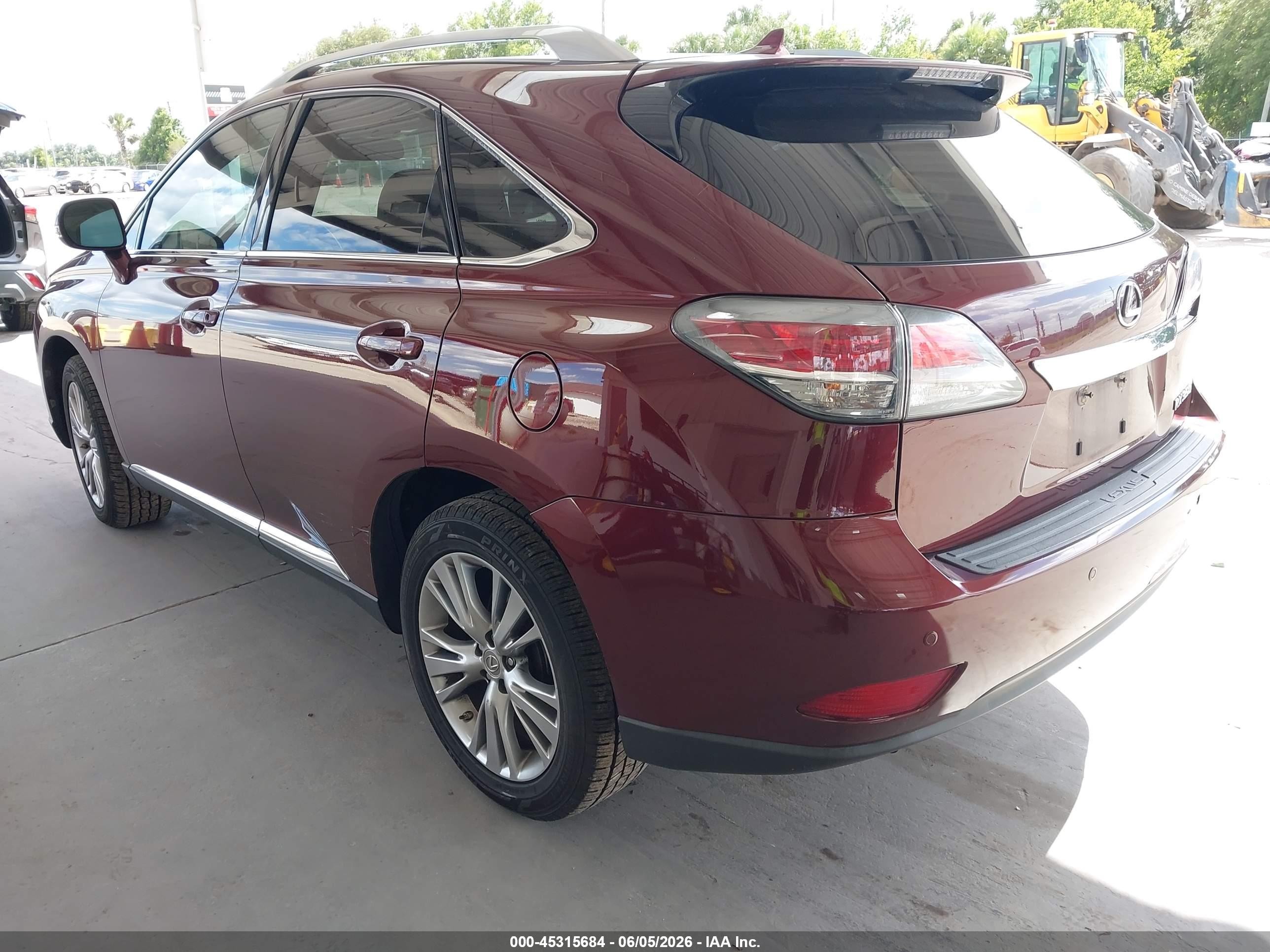 2013 Lexus Rx 350   Burgundy vin: 2T2ZK1BA8DC101596