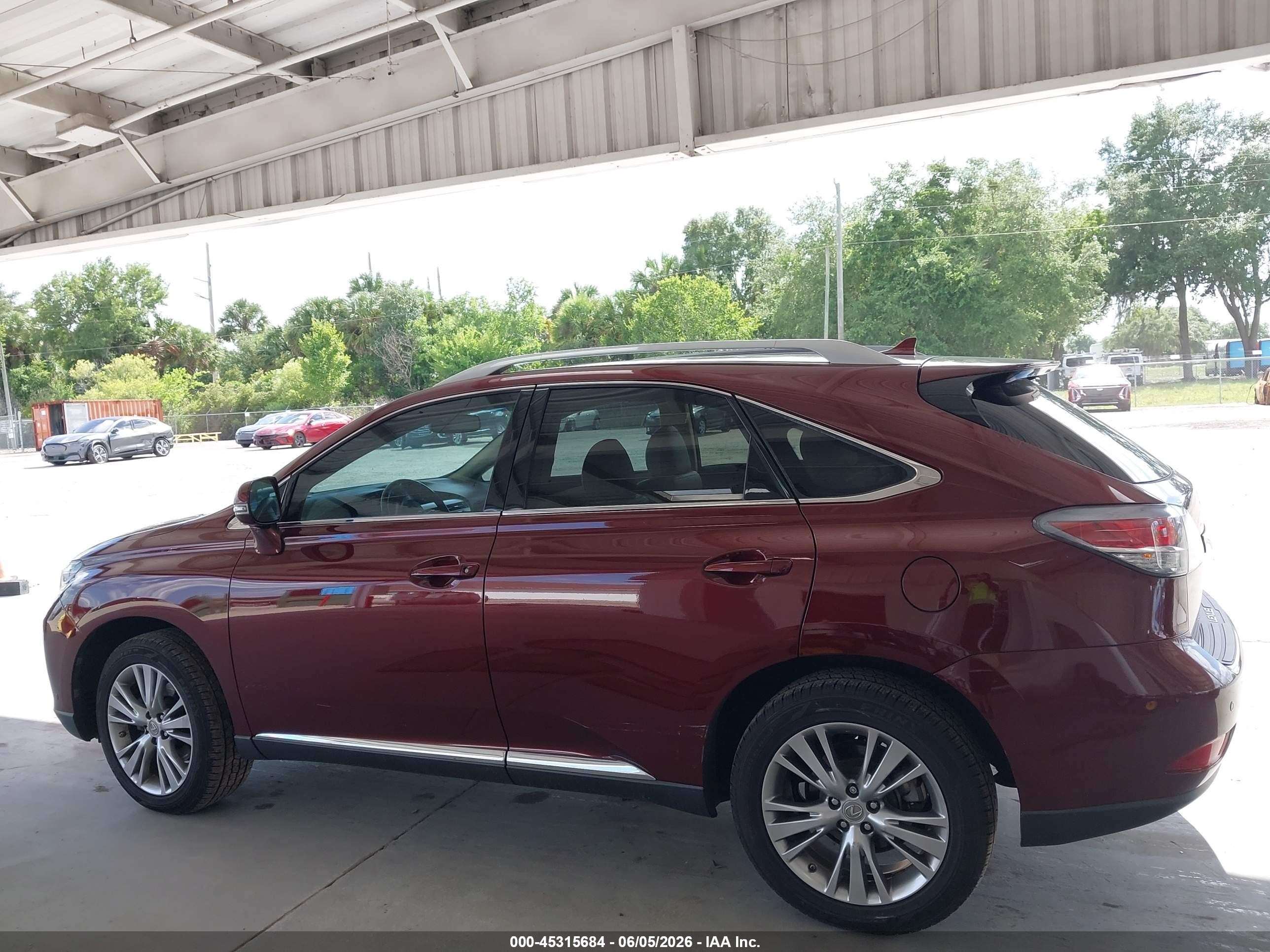 2013 Lexus Rx 350   Burgundy vin: 2T2ZK1BA8DC101596