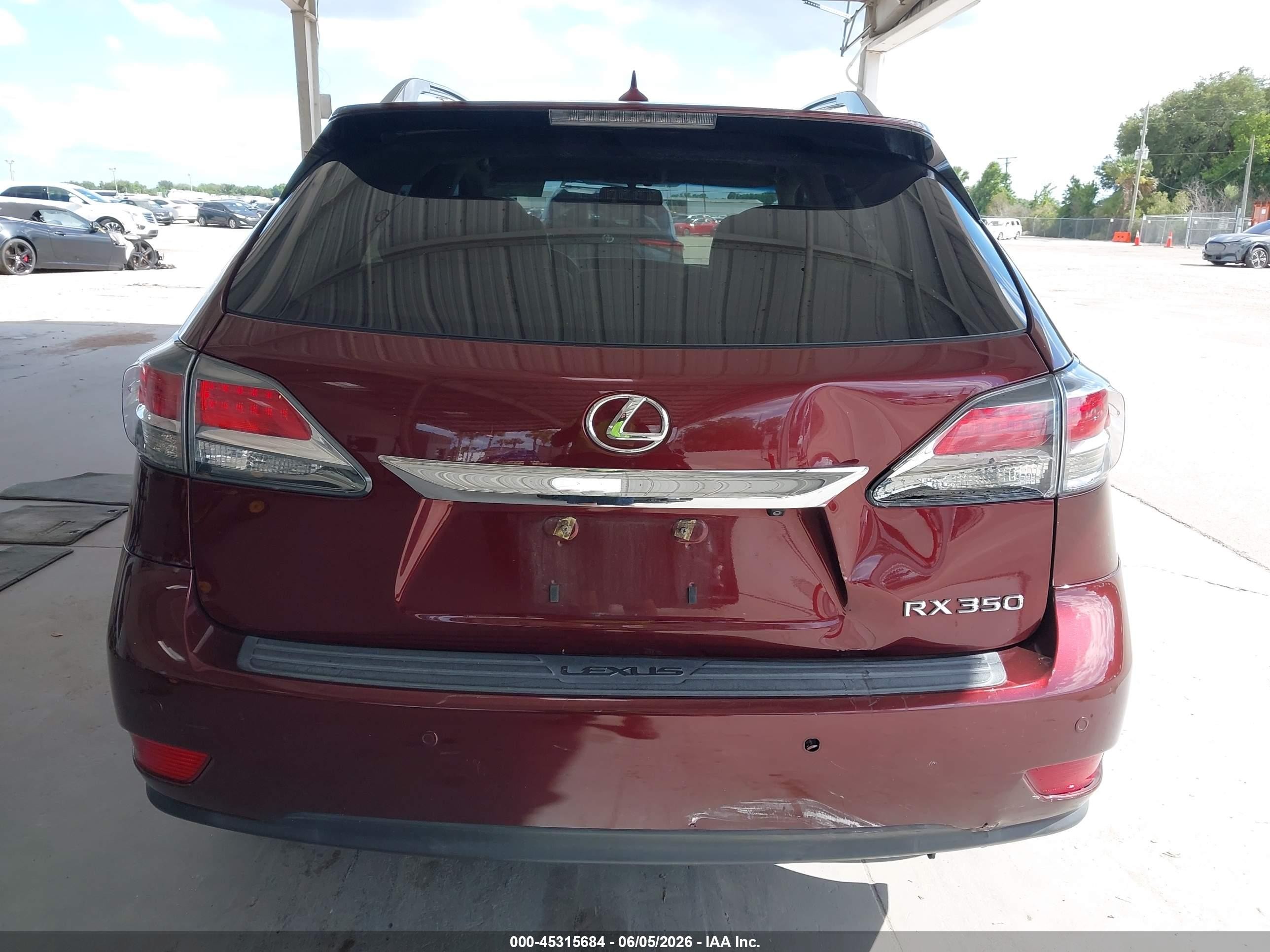 2013 Lexus Rx 350   Burgundy vin: 2T2ZK1BA8DC101596