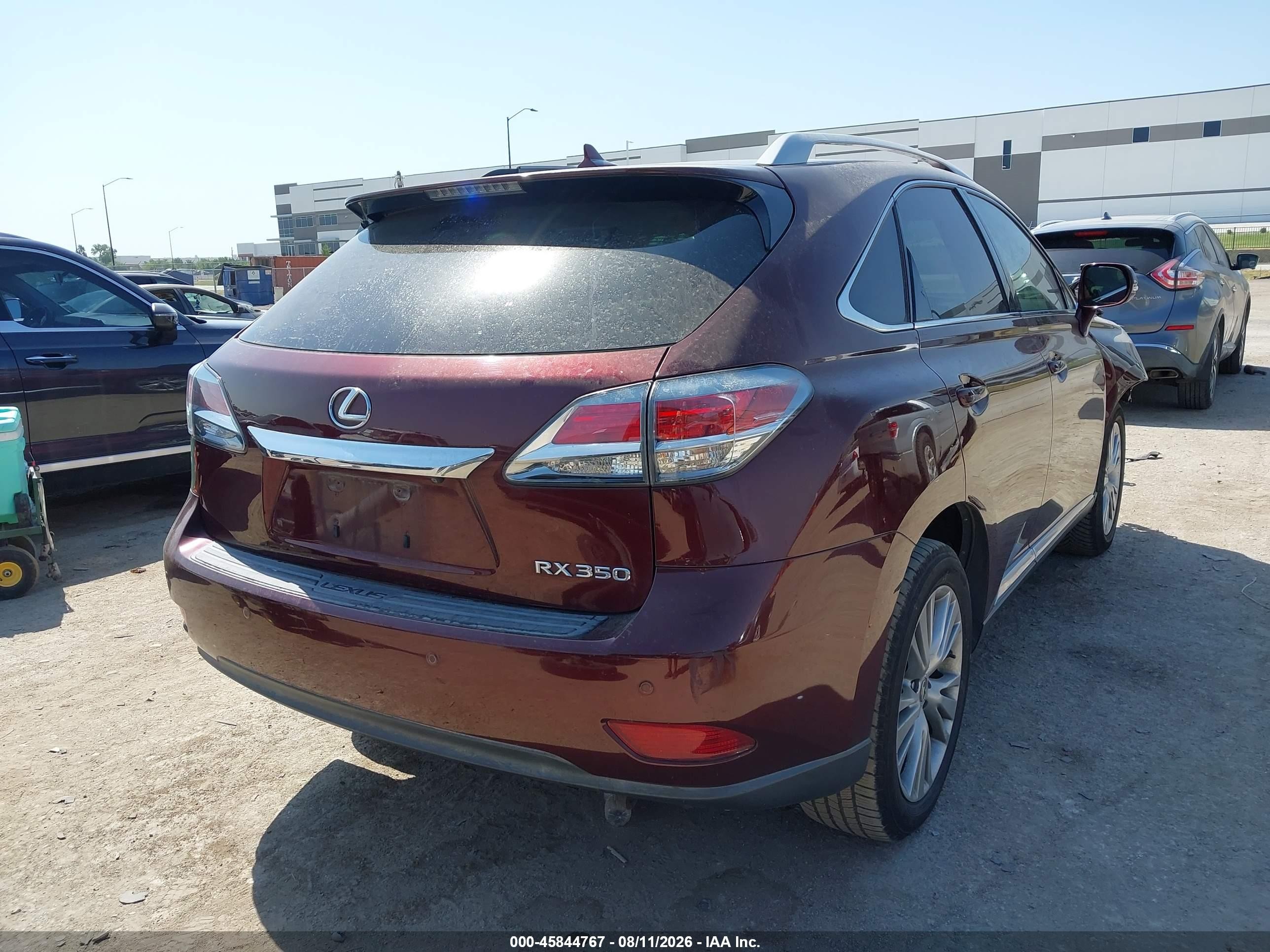 2013 Lexus Rx 350 Красный vin: 2T2ZK1BA8DC105891