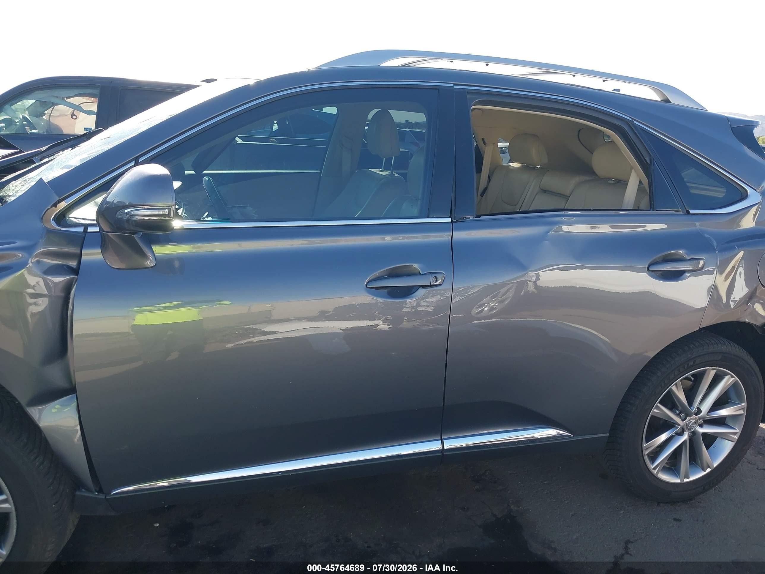 2013 Lexus Rx 350   Gray vin: 2T2ZK1BA8DC119693