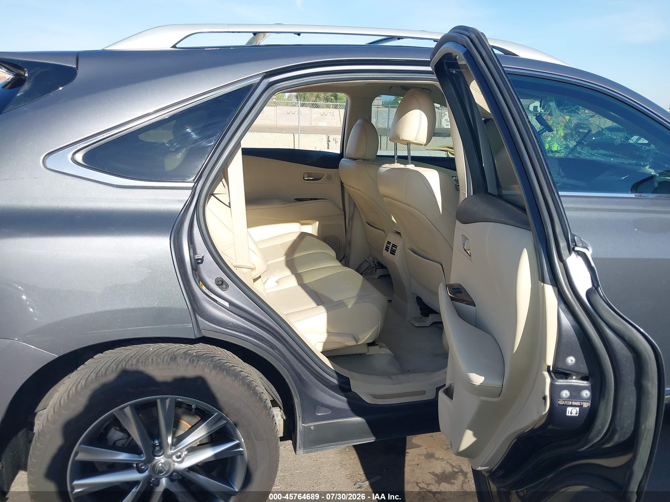 2013 Lexus Rx 350   Gray vin: 2T2ZK1BA8DC119693