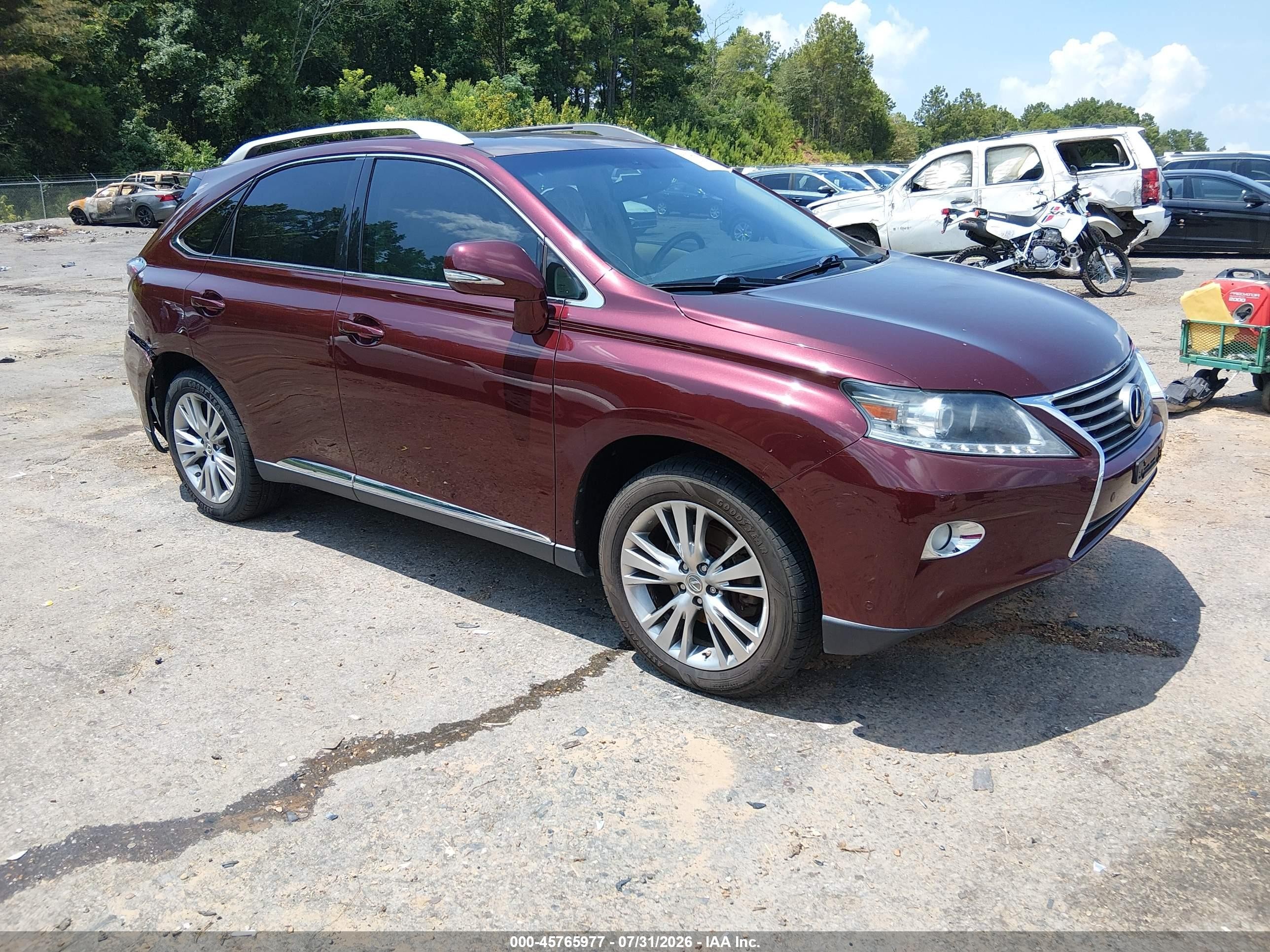 2013 Lexus Rx 350   Темно-бордовый vin: 2T2ZK1BA8DC122559