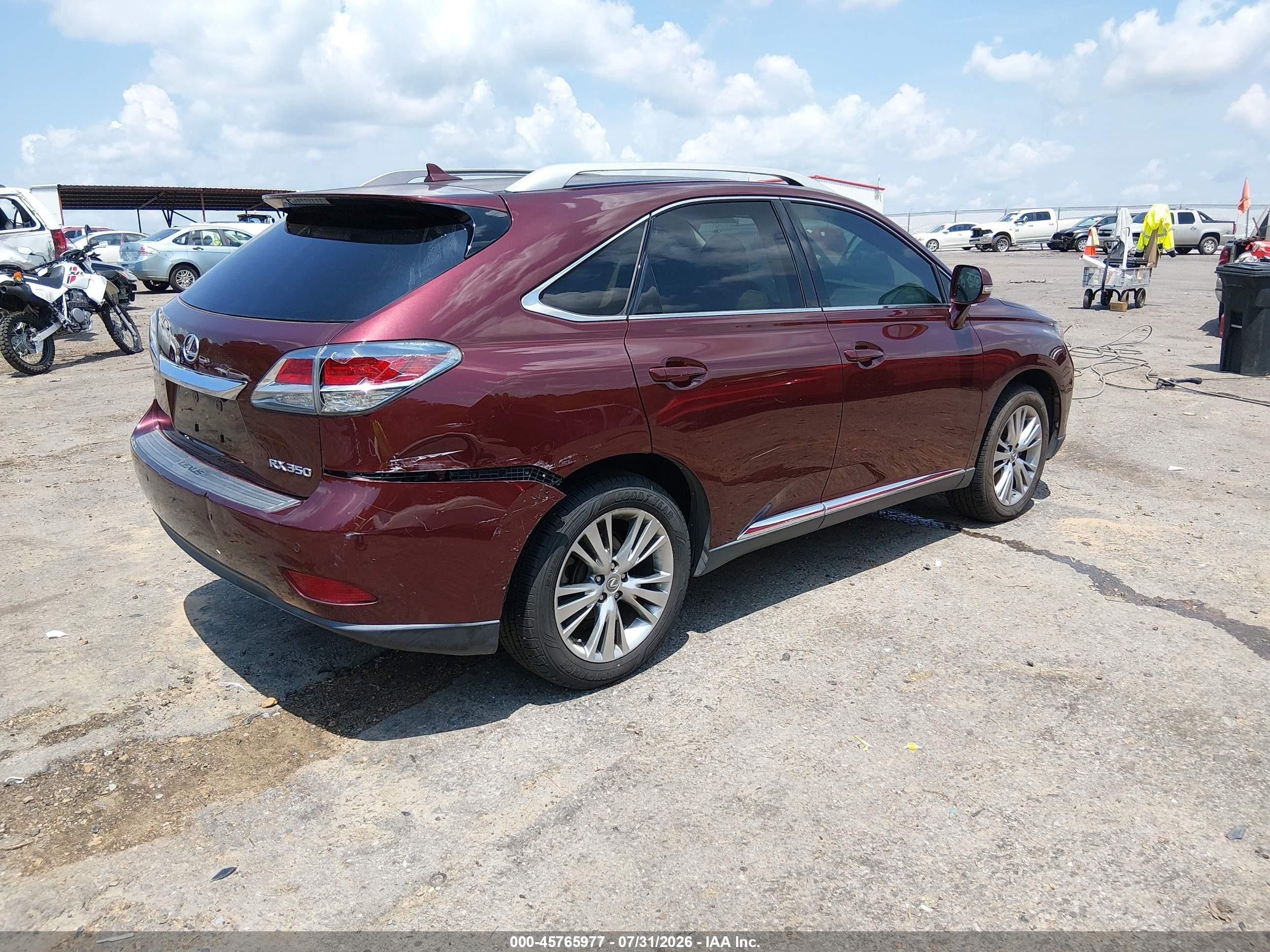 2013 Lexus Rx 350   Maroon vin: 2T2ZK1BA8DC122559