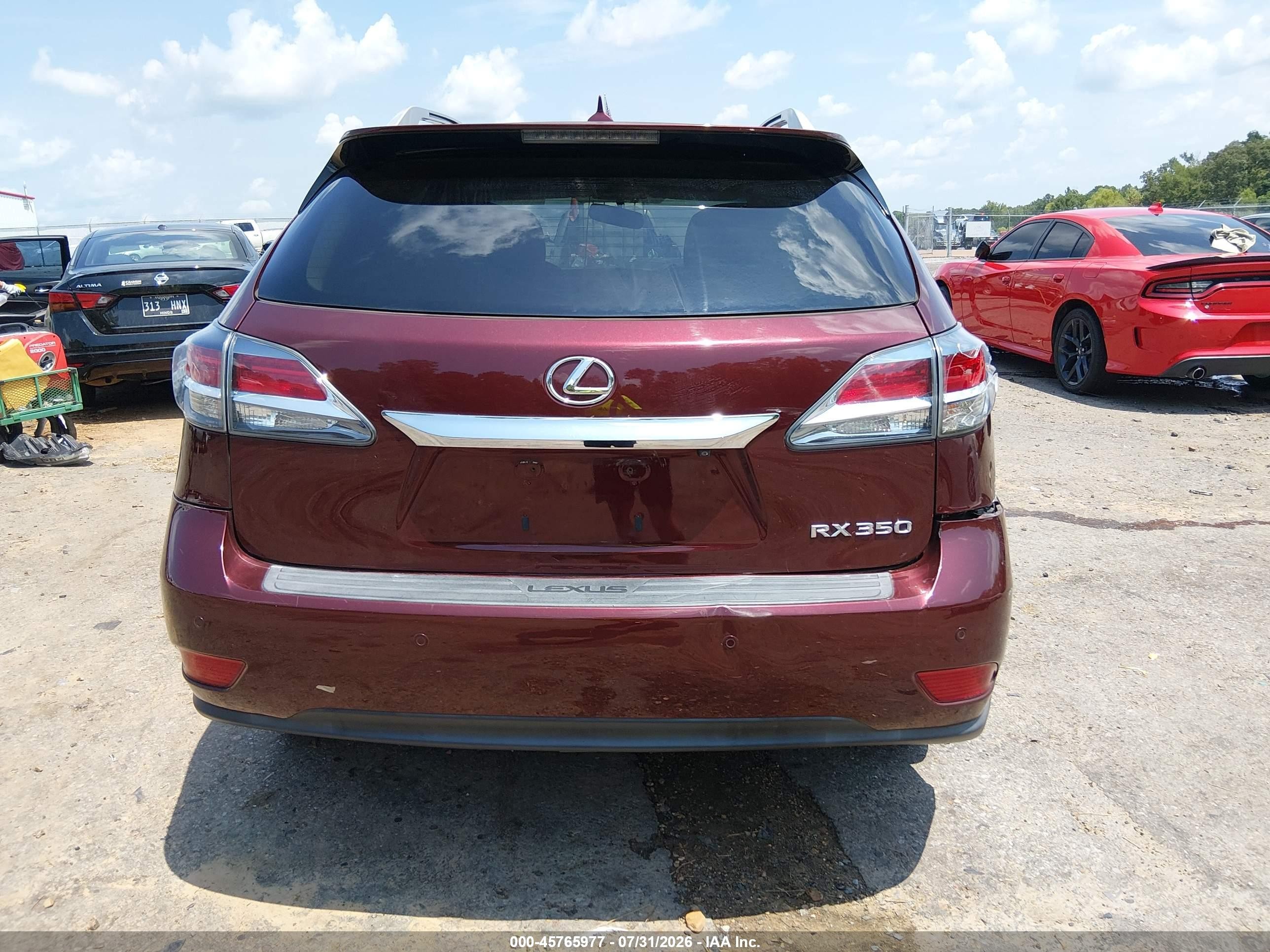 2013 Lexus Rx 350   Maroon vin: 2T2ZK1BA8DC122559