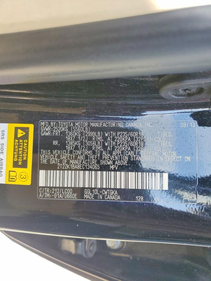 2014 Lexus Rx 350 Черный vin: 2T2ZK1BA8EC134065