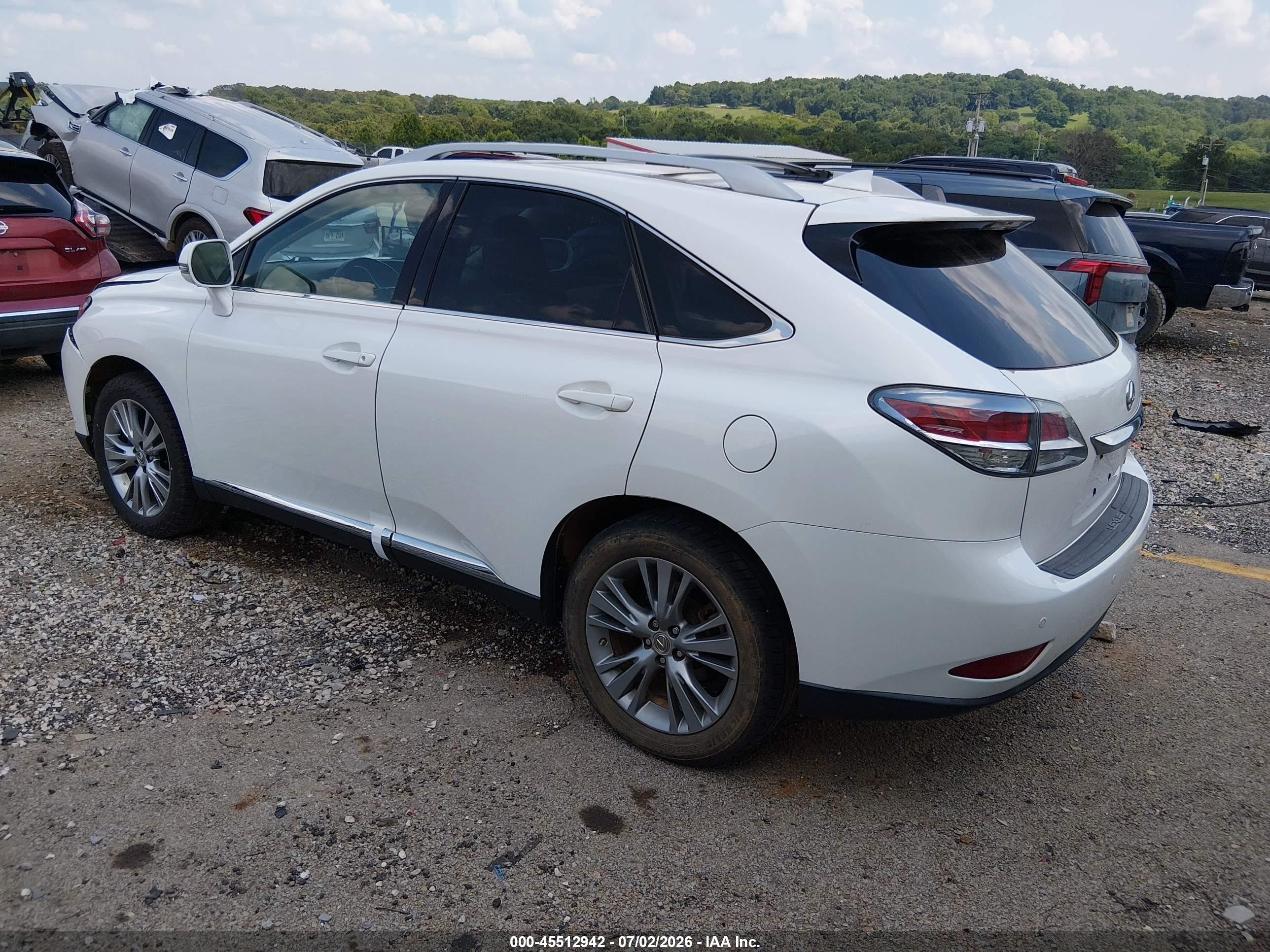 2014 Lexus Rx 350 White vin: 2T2ZK1BA8EC141047