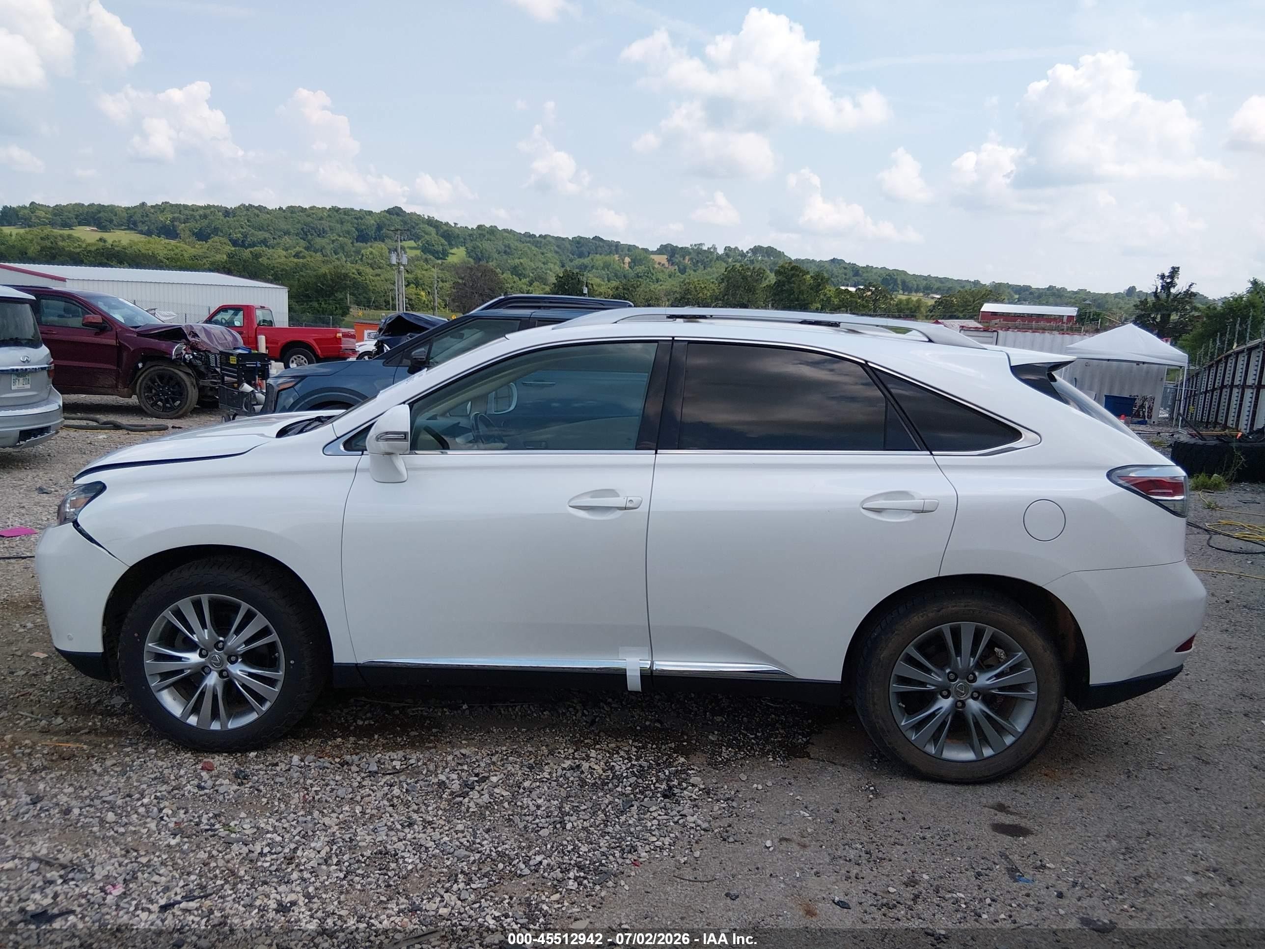 2014 Lexus Rx 350 White vin: 2T2ZK1BA8EC141047