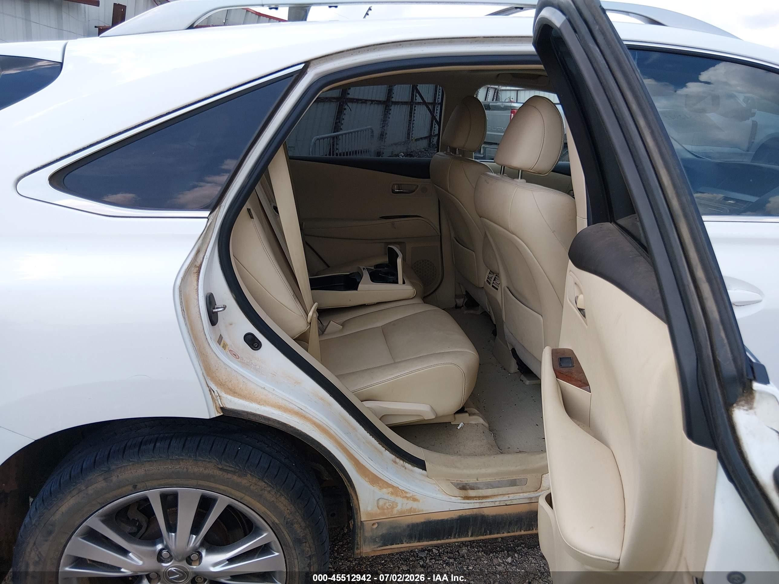 2014 Lexus Rx 350 White vin: 2T2ZK1BA8EC141047