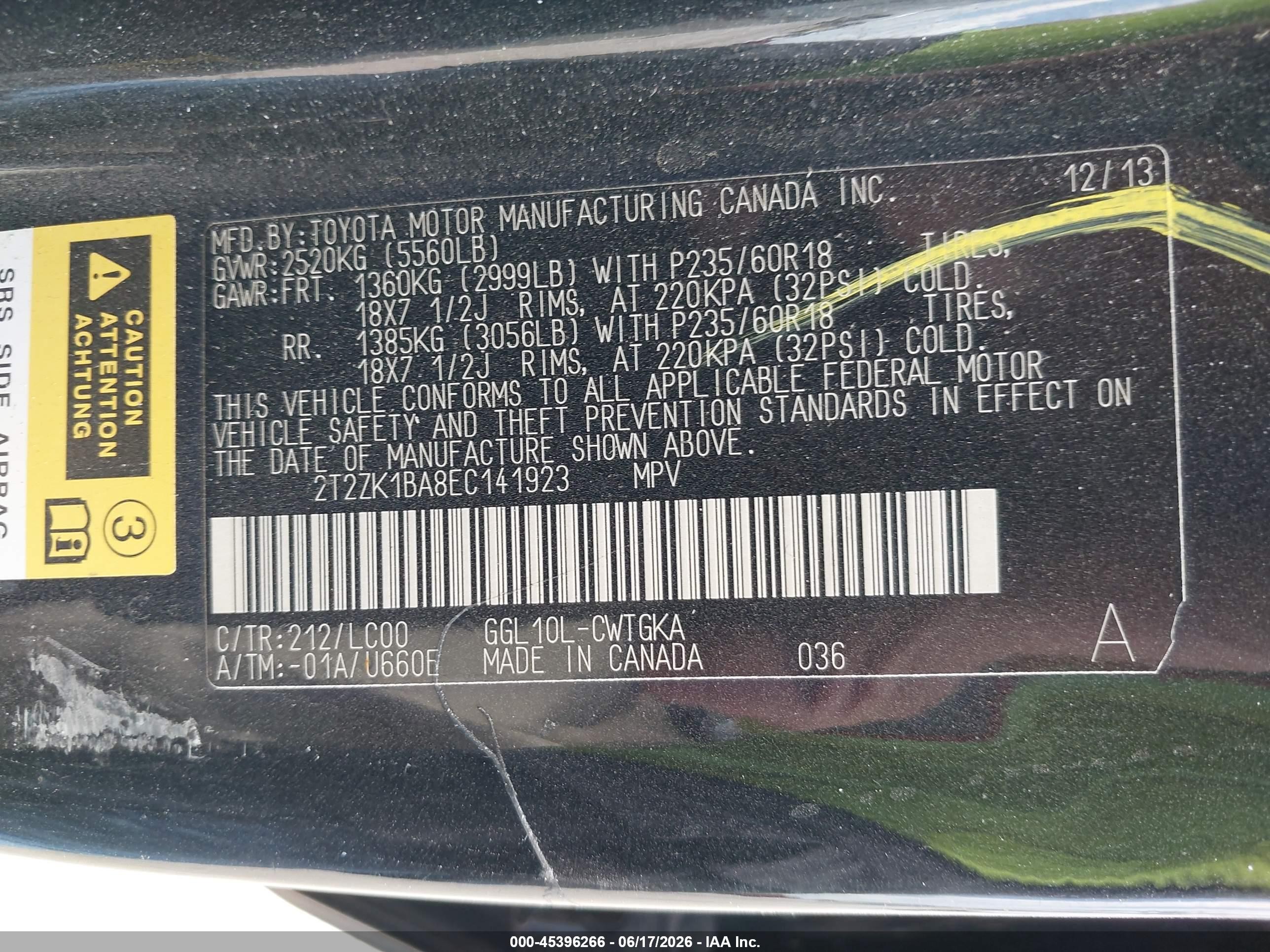 2014 Lexus Rx 350   Black vin: 2T2ZK1BA8EC141923