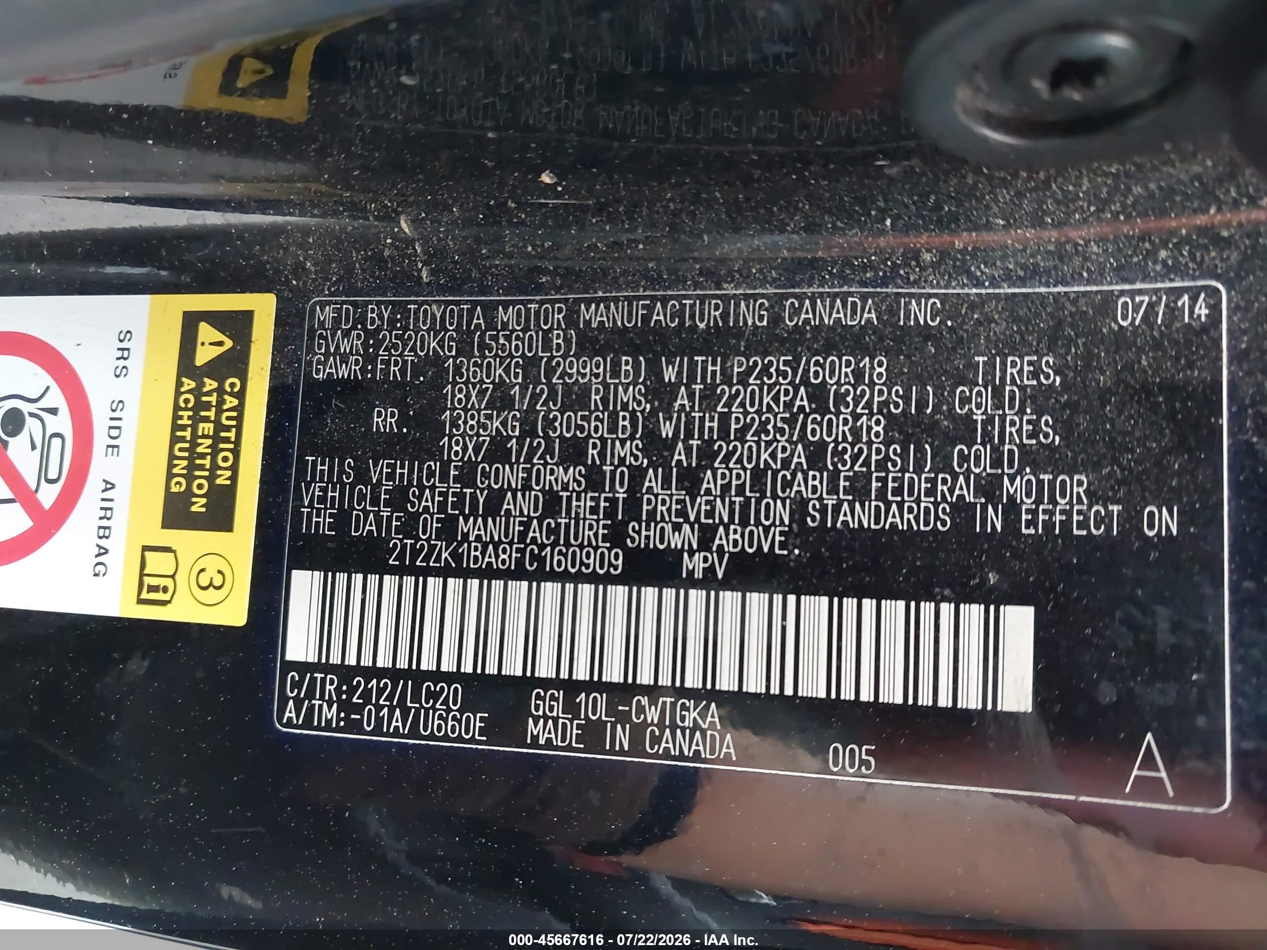2015 Lexus Rx 350   Black vin: 2T2ZK1BA8FC160909