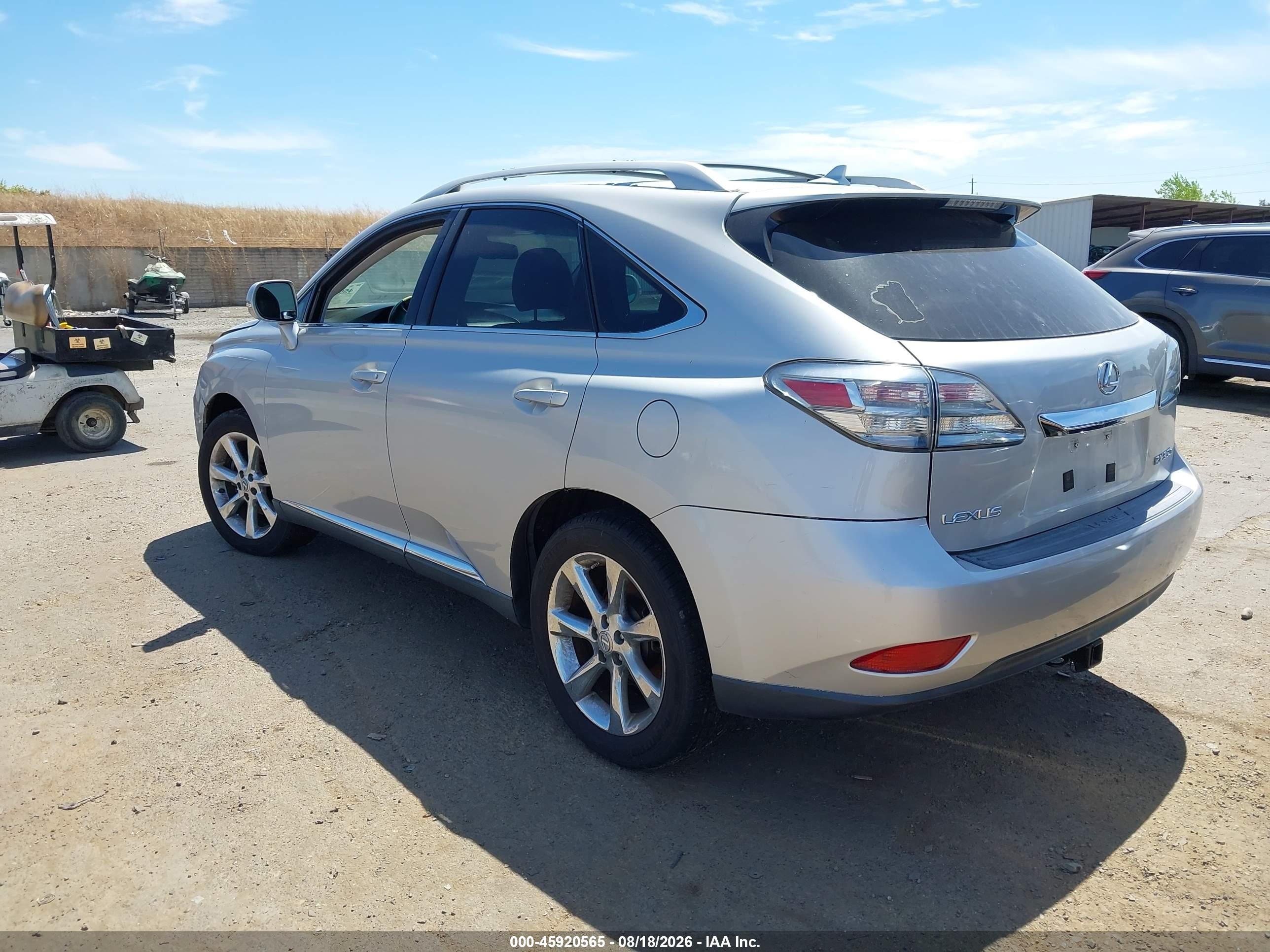 2010 Lexus Rx 350   Silver vin: 2T2ZK1BA9AC004161