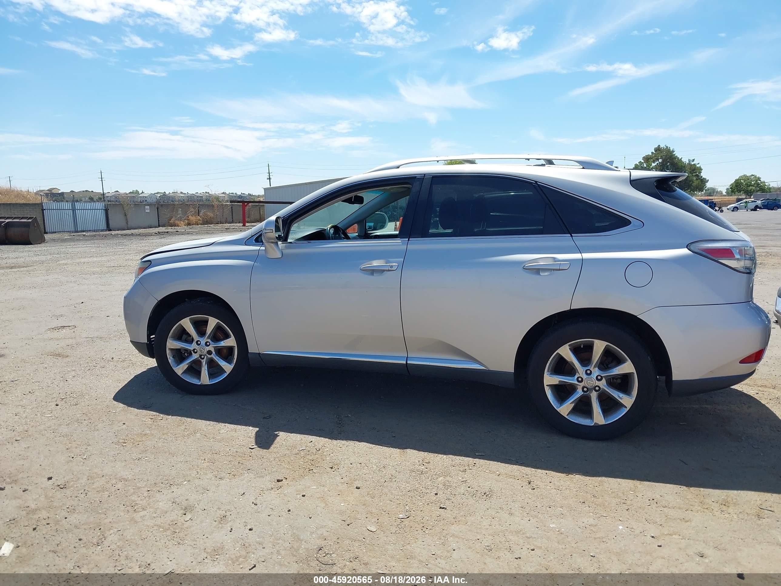 2010 Lexus Rx 350   Silver vin: 2T2ZK1BA9AC004161
