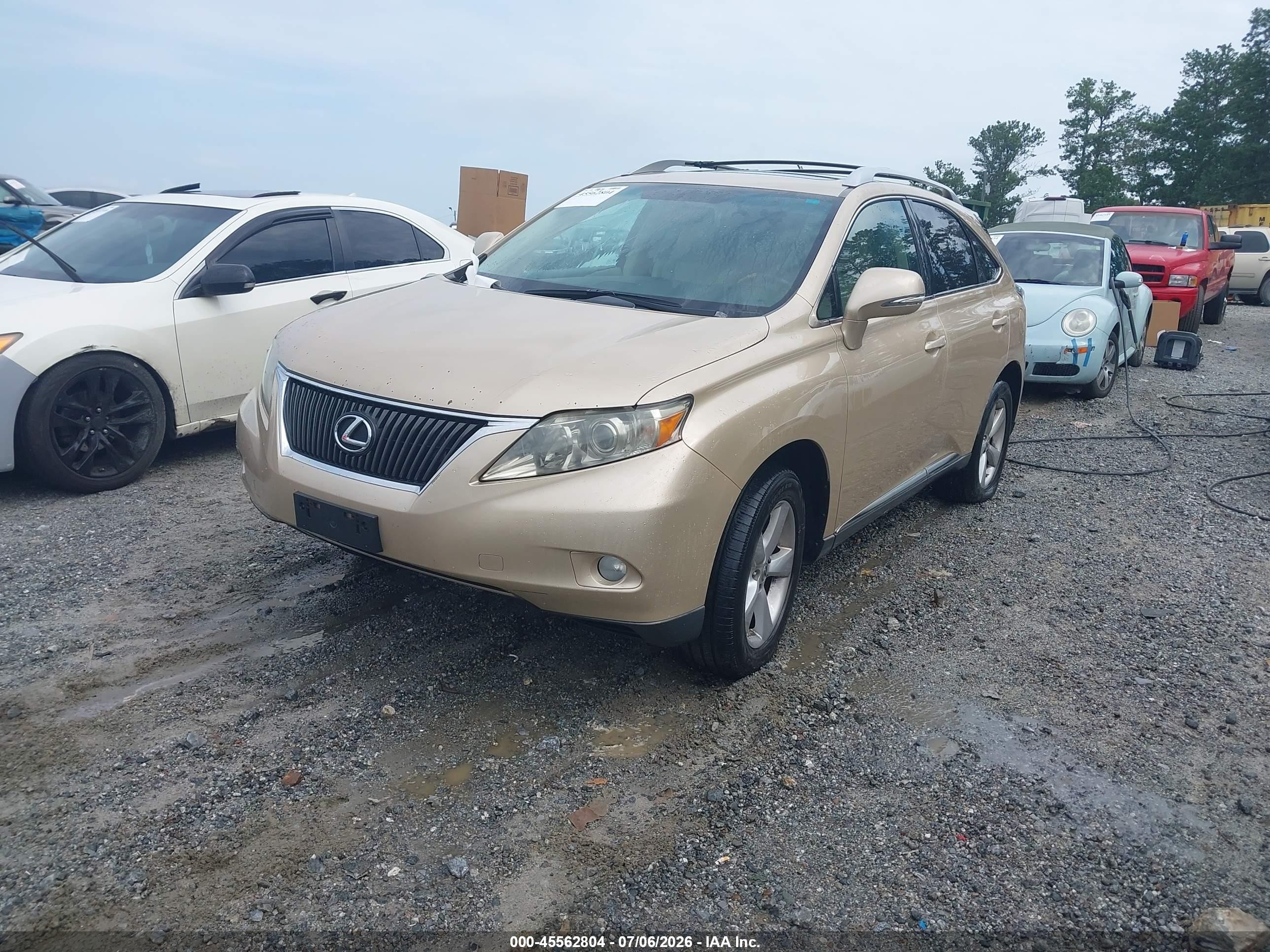 2010 Lexus Rx 350   Gold vin: 2T2ZK1BA9AC025608