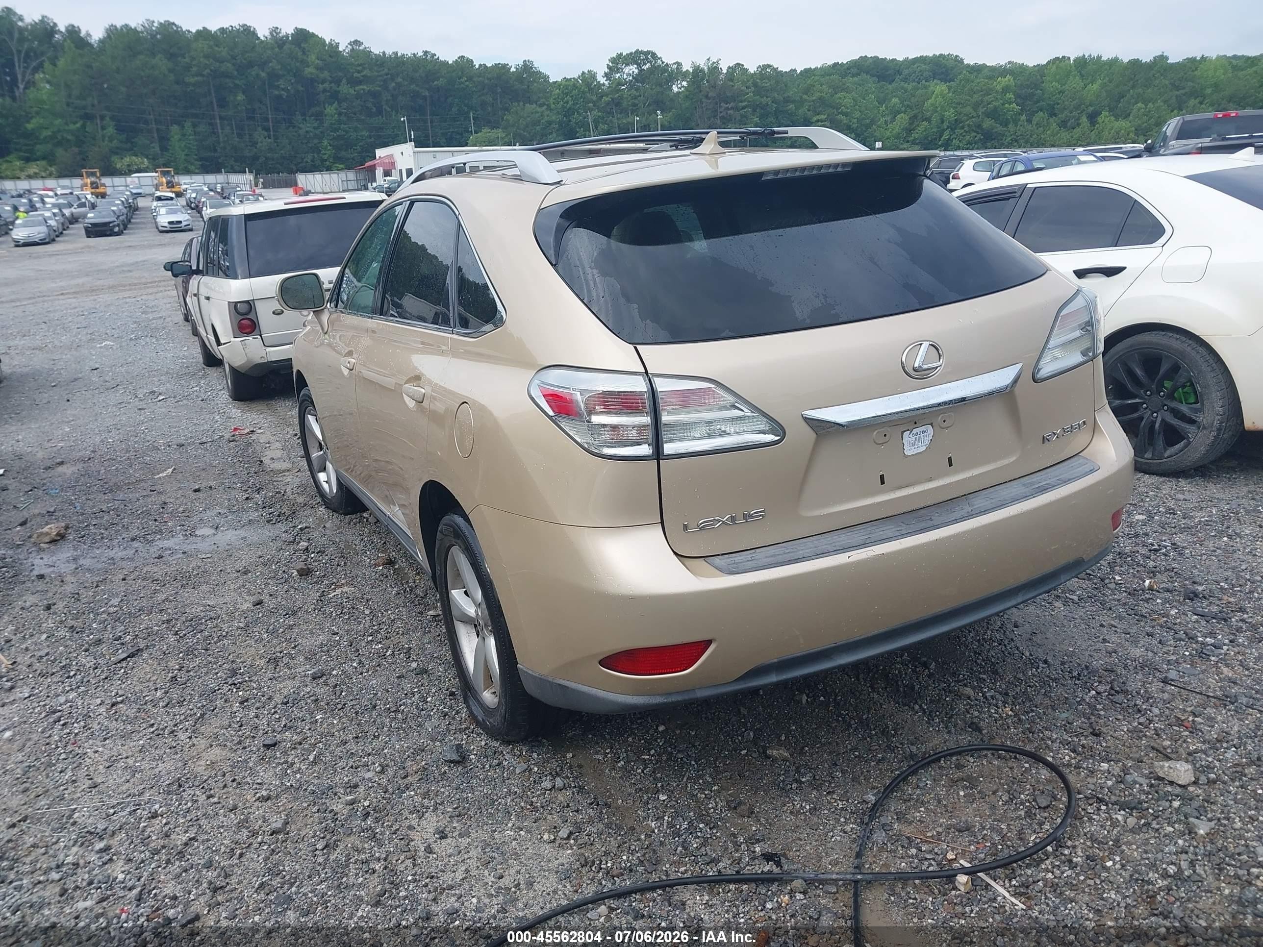 2010 Lexus Rx 350   Gold vin: 2T2ZK1BA9AC025608