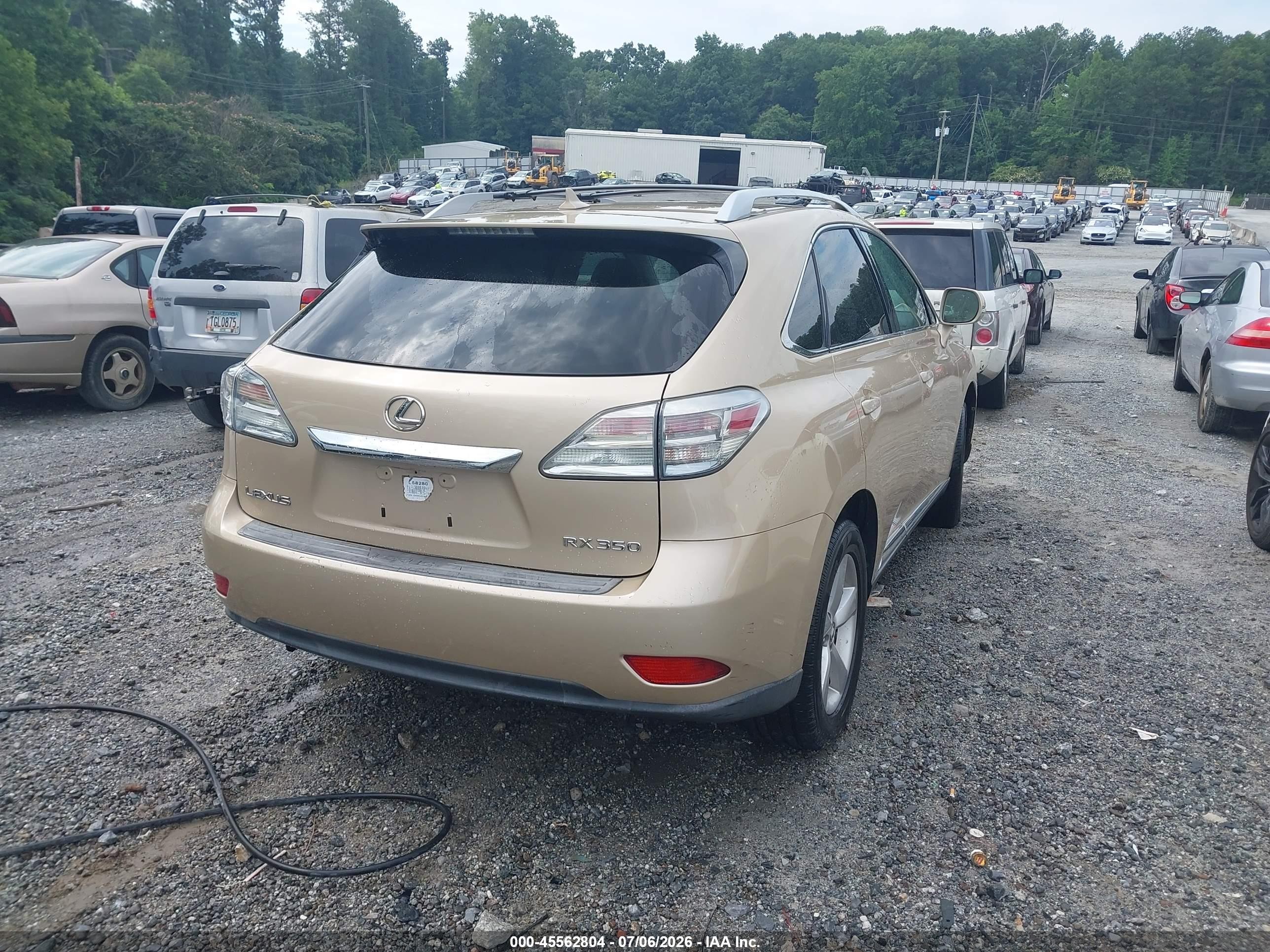 2010 Lexus Rx 350   Gold vin: 2T2ZK1BA9AC025608