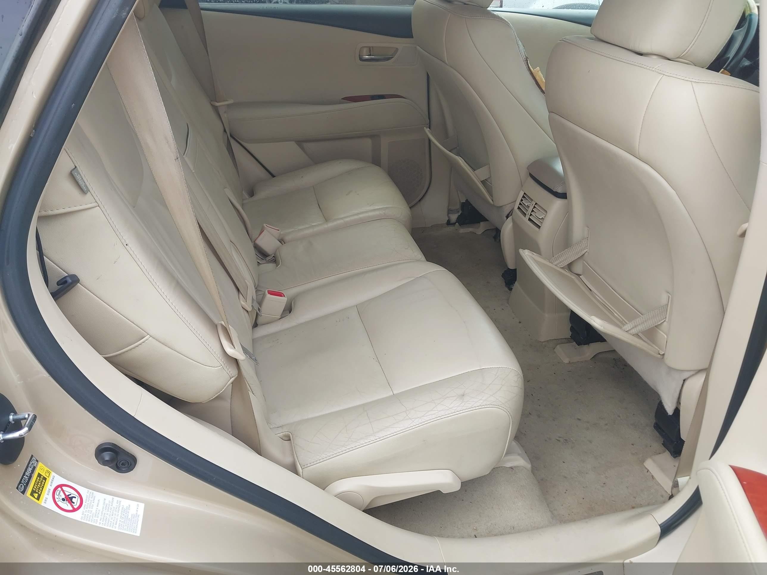 2010 Lexus Rx 350   Gold vin: 2T2ZK1BA9AC025608