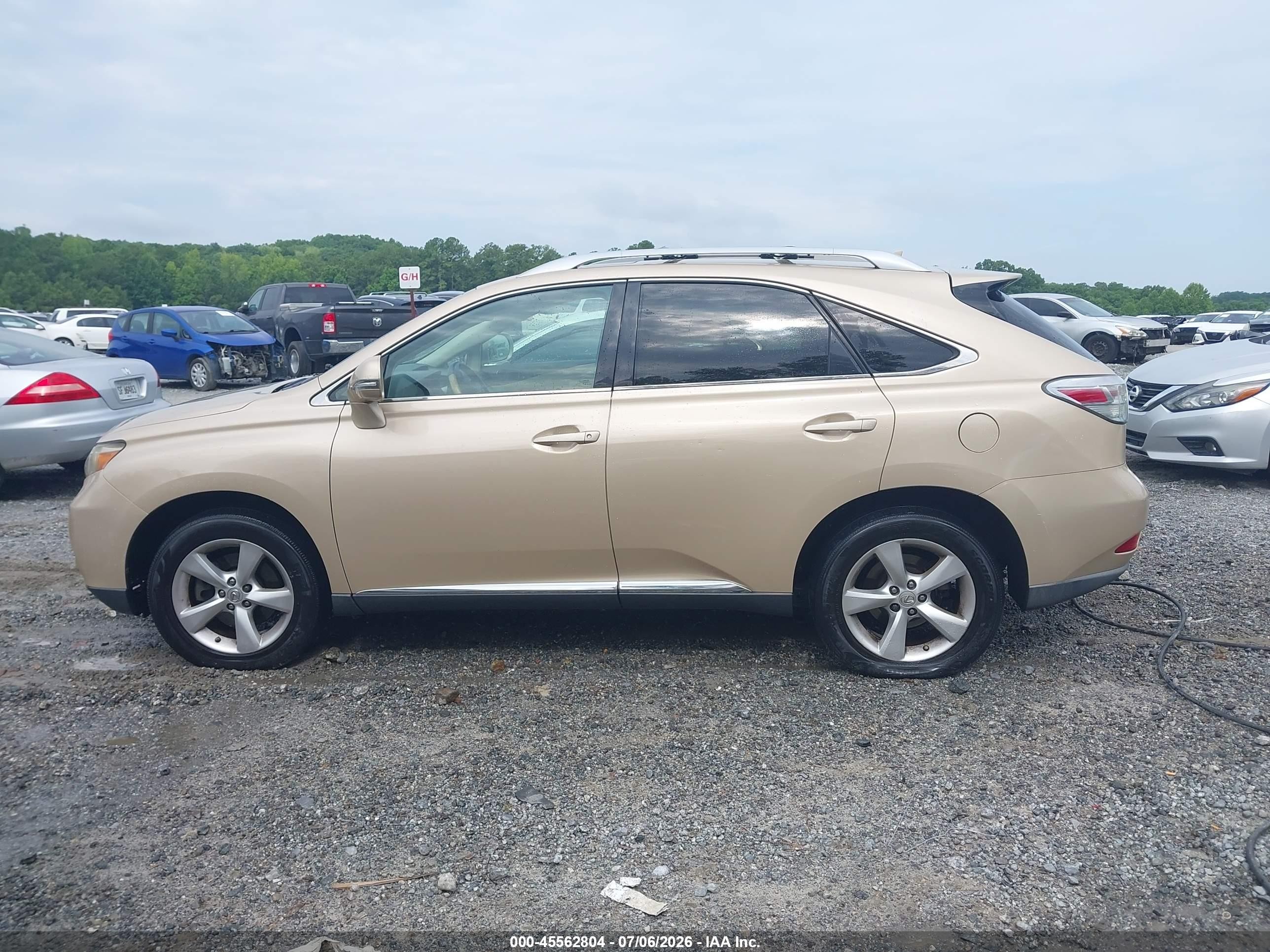 2010 Lexus Rx 350   Gold vin: 2T2ZK1BA9AC025608