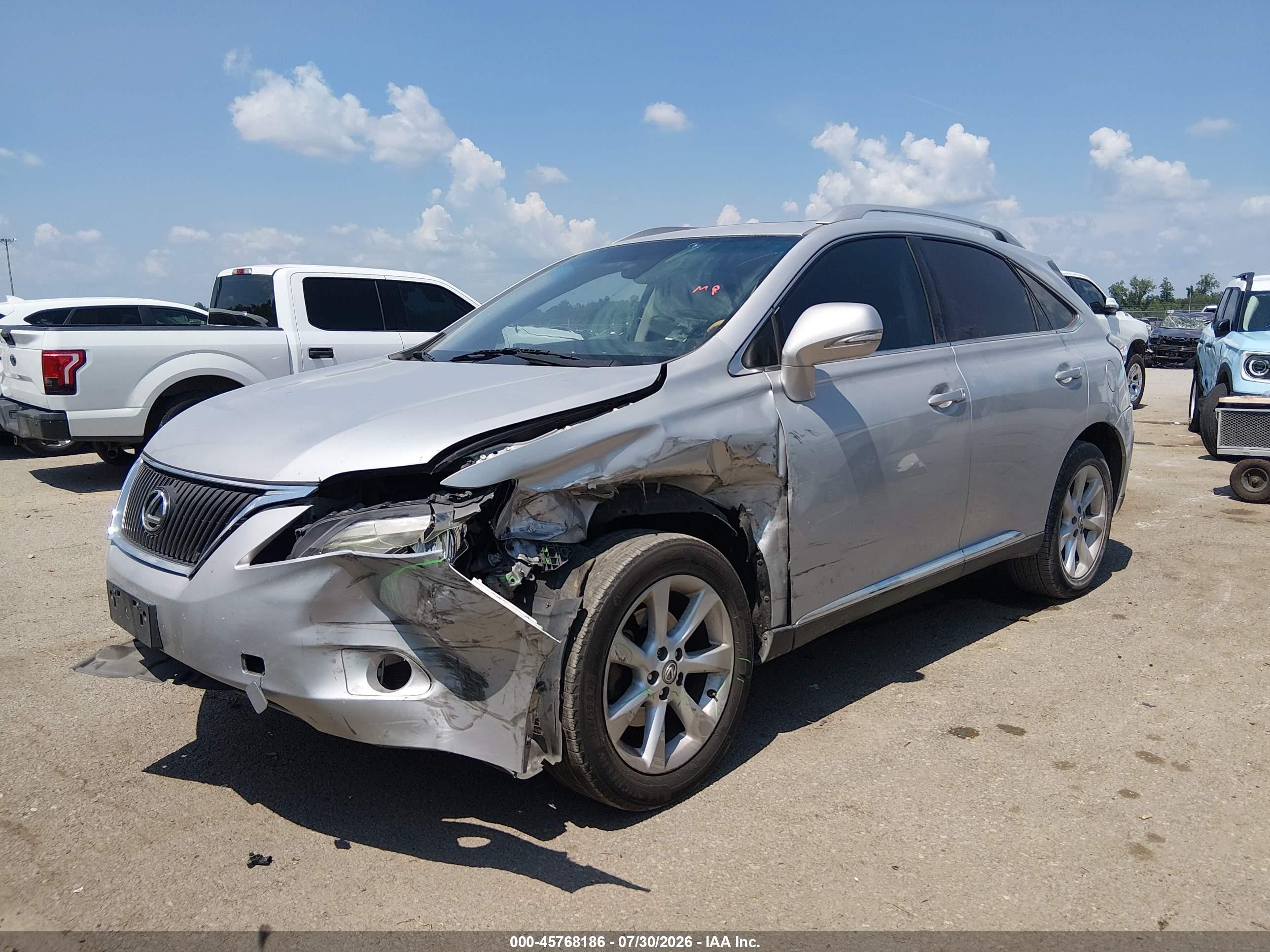 2010 Lexus Rx 350   Silver vin: 2T2ZK1BA9AC033871