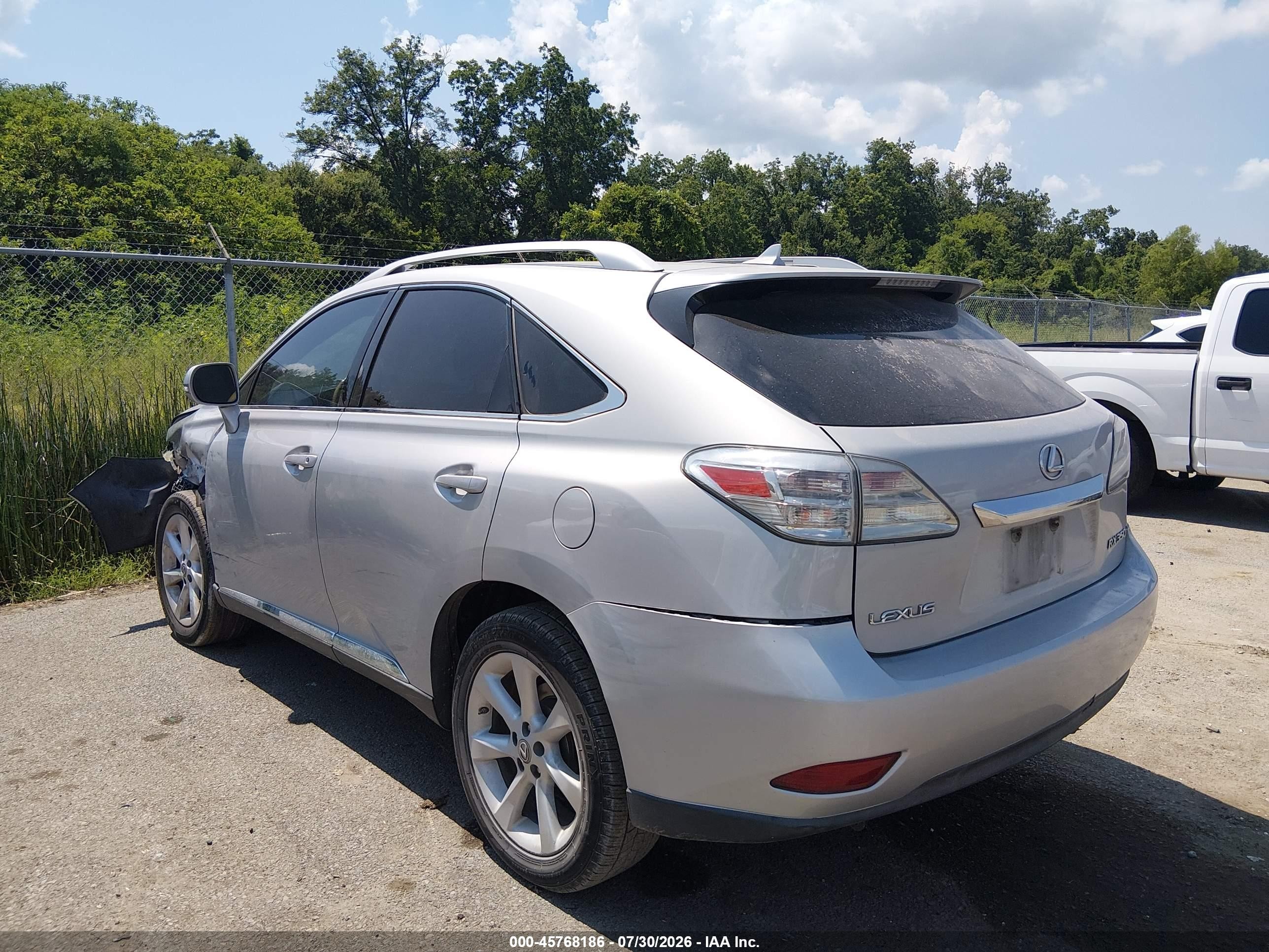 2010 Lexus Rx 350   Silver vin: 2T2ZK1BA9AC033871