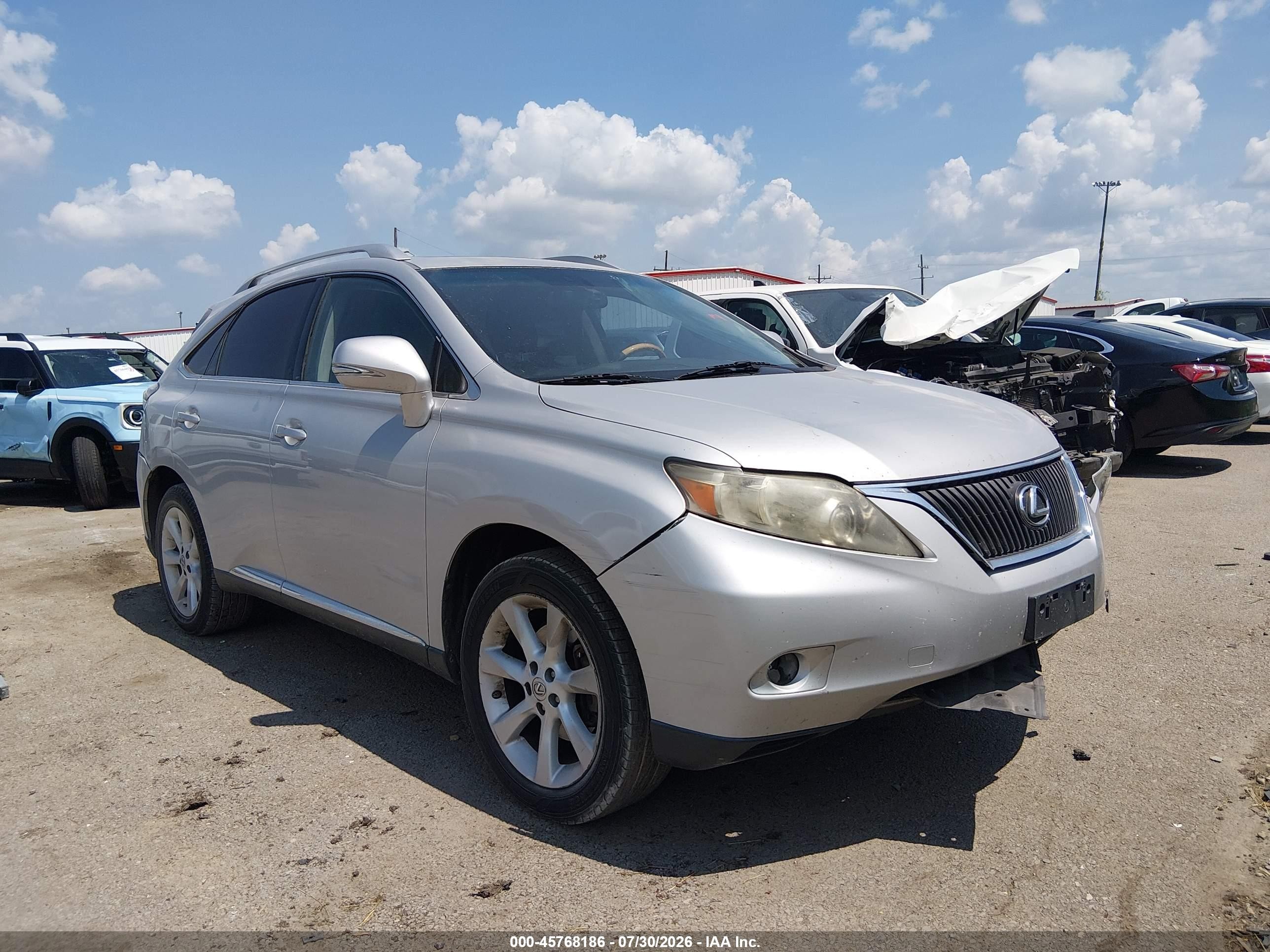 2010 Lexus Rx 350   Silver vin: 2T2ZK1BA9AC033871