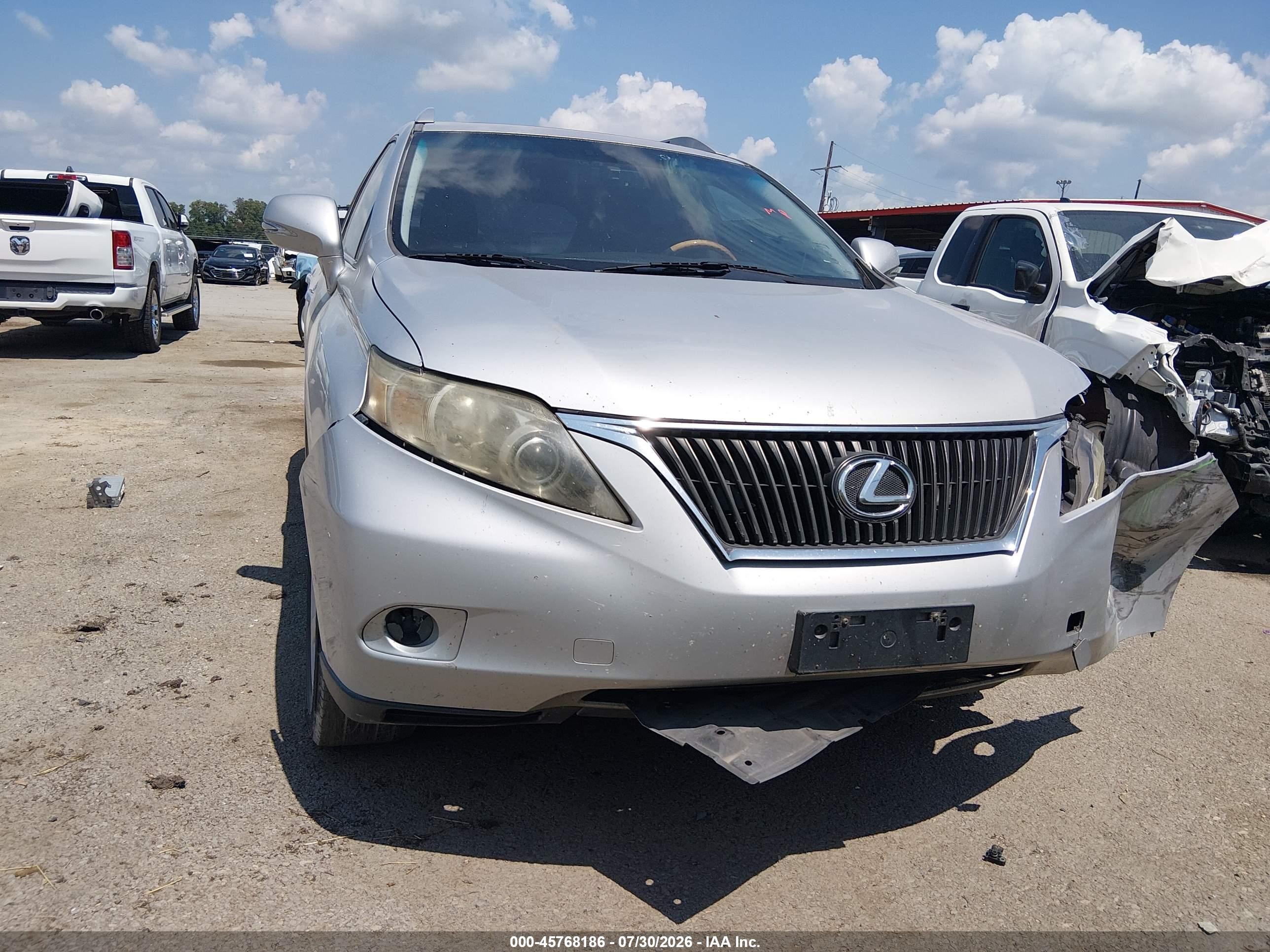 2010 Lexus Rx 350   Silver vin: 2T2ZK1BA9AC033871