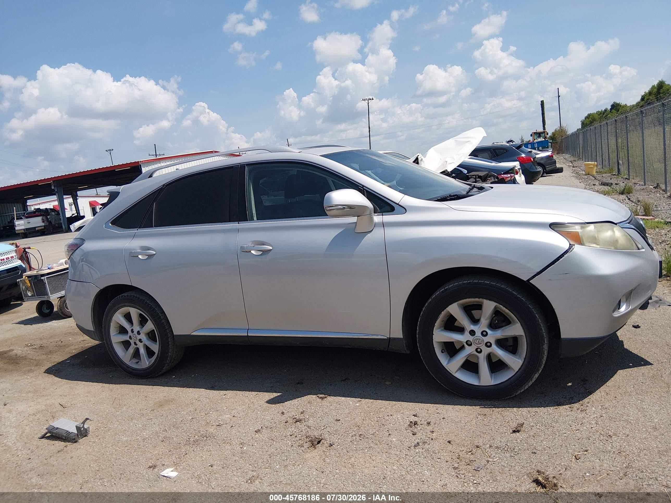 2010 Lexus Rx 350   Silver vin: 2T2ZK1BA9AC033871