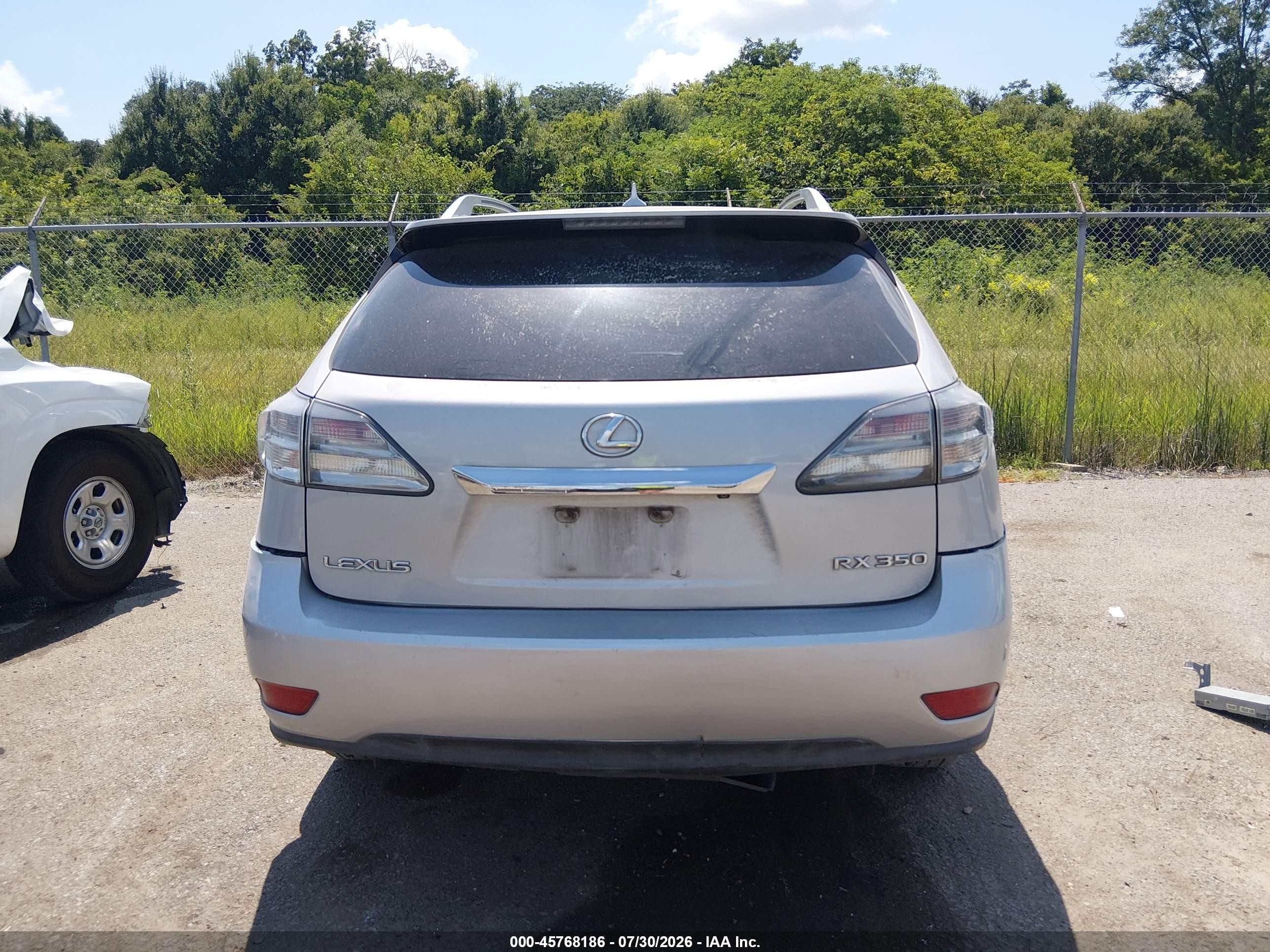 2010 Lexus Rx 350   Silver vin: 2T2ZK1BA9AC033871