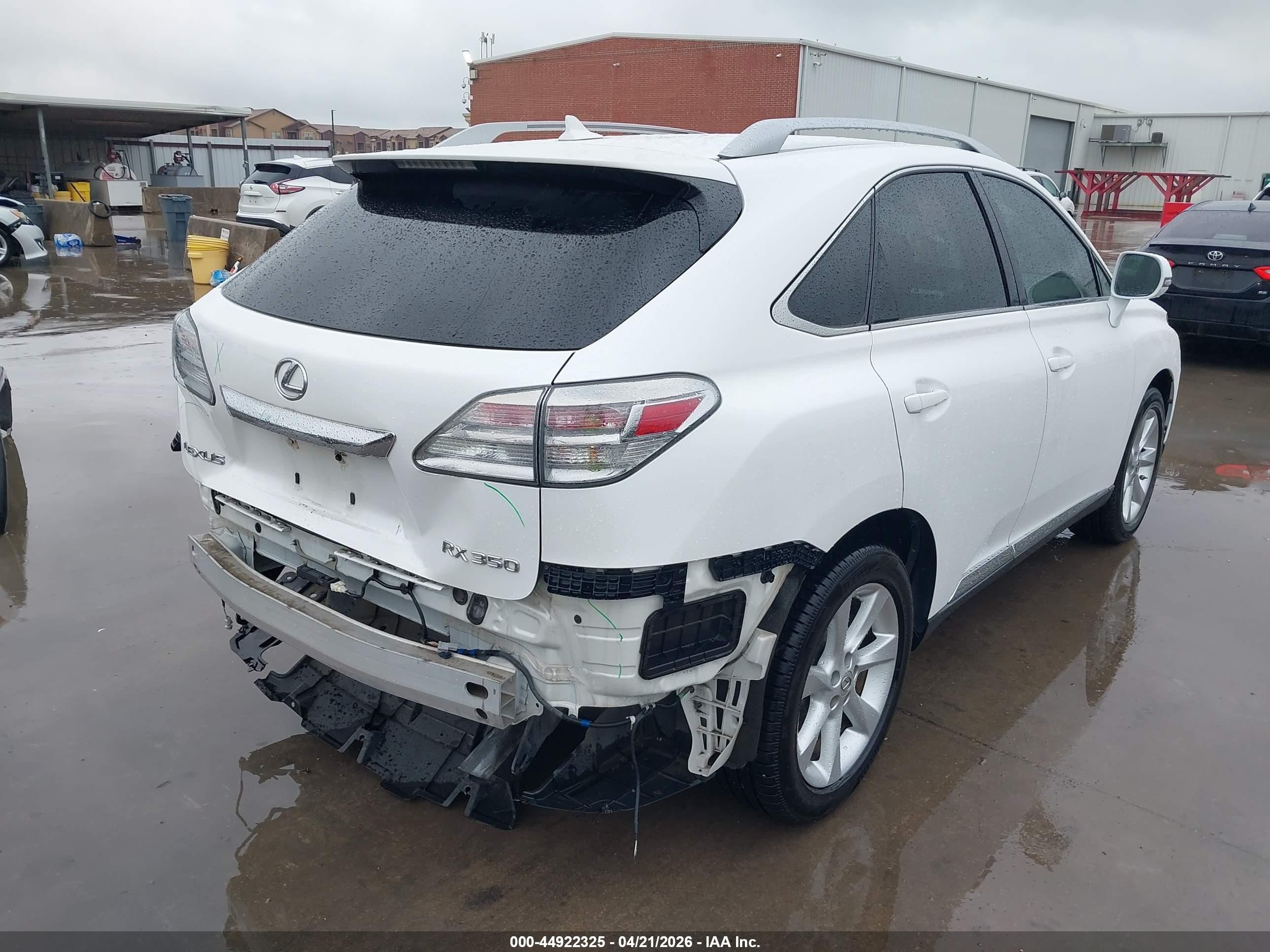 2010 Lexus Rx 350   Белый vin: 2T2ZK1BA9AC037287
