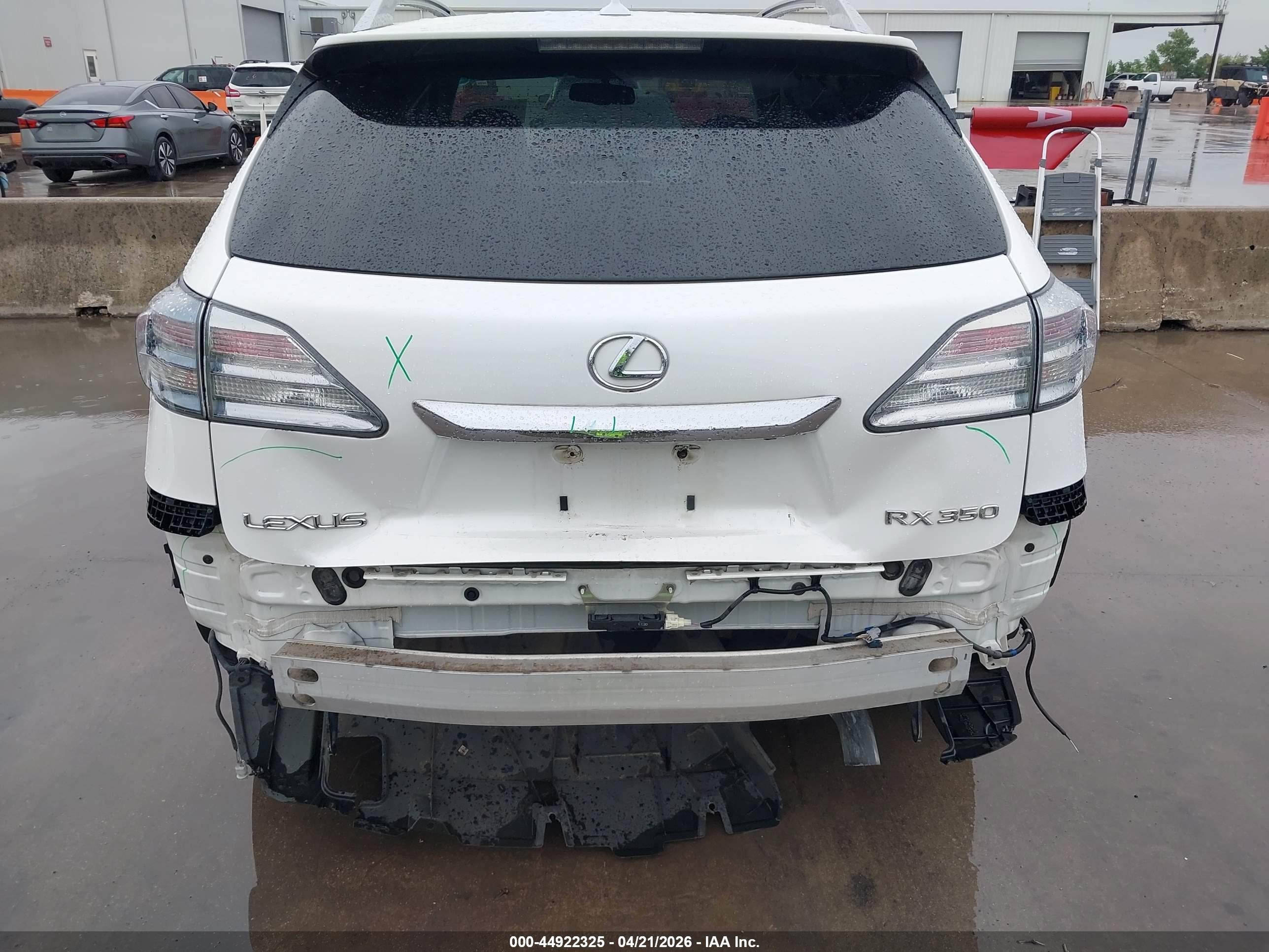 2010 Lexus Rx 350   Белый vin: 2T2ZK1BA9AC037287