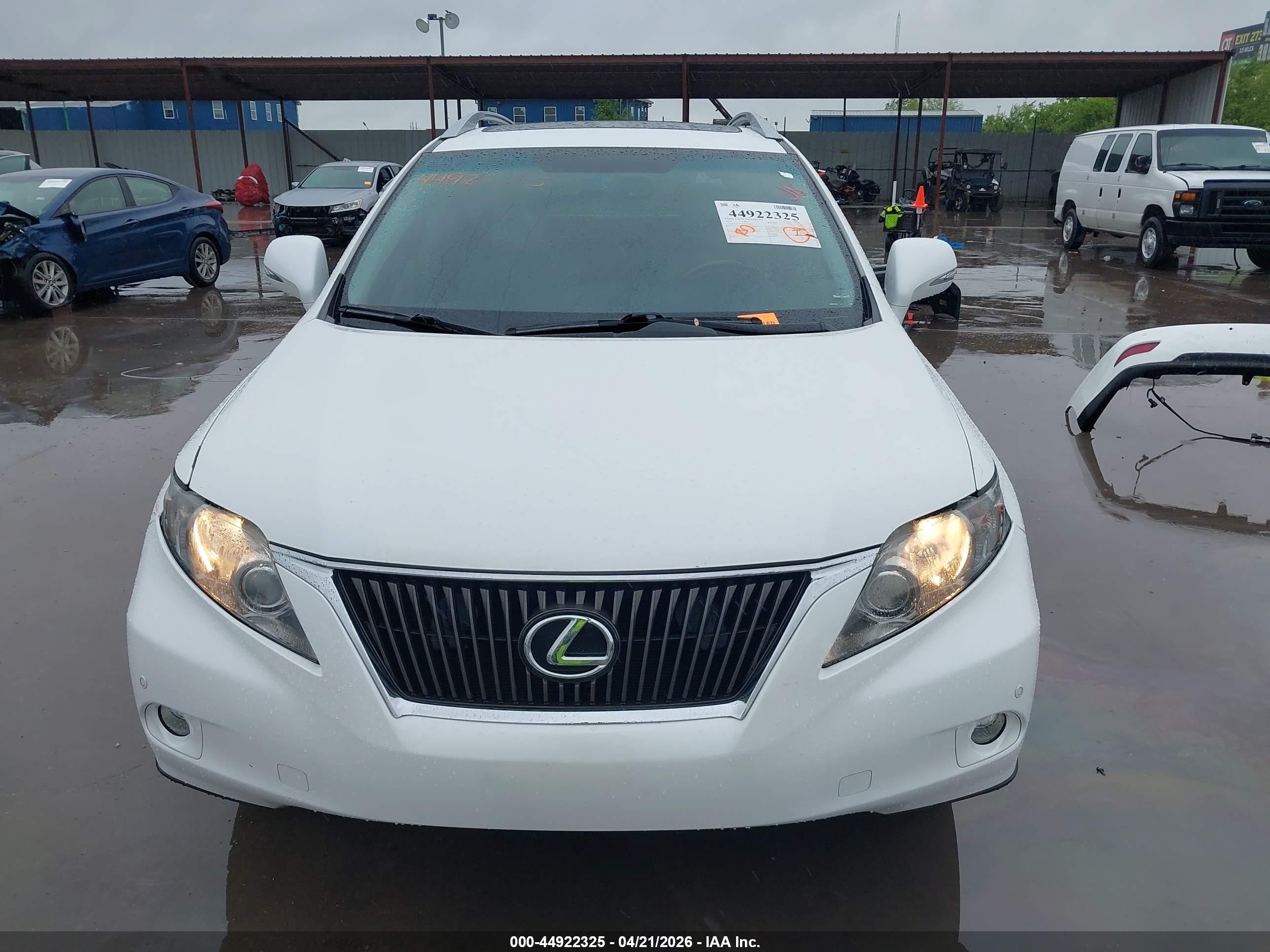 2010 Lexus Rx 350   Белый vin: 2T2ZK1BA9AC037287