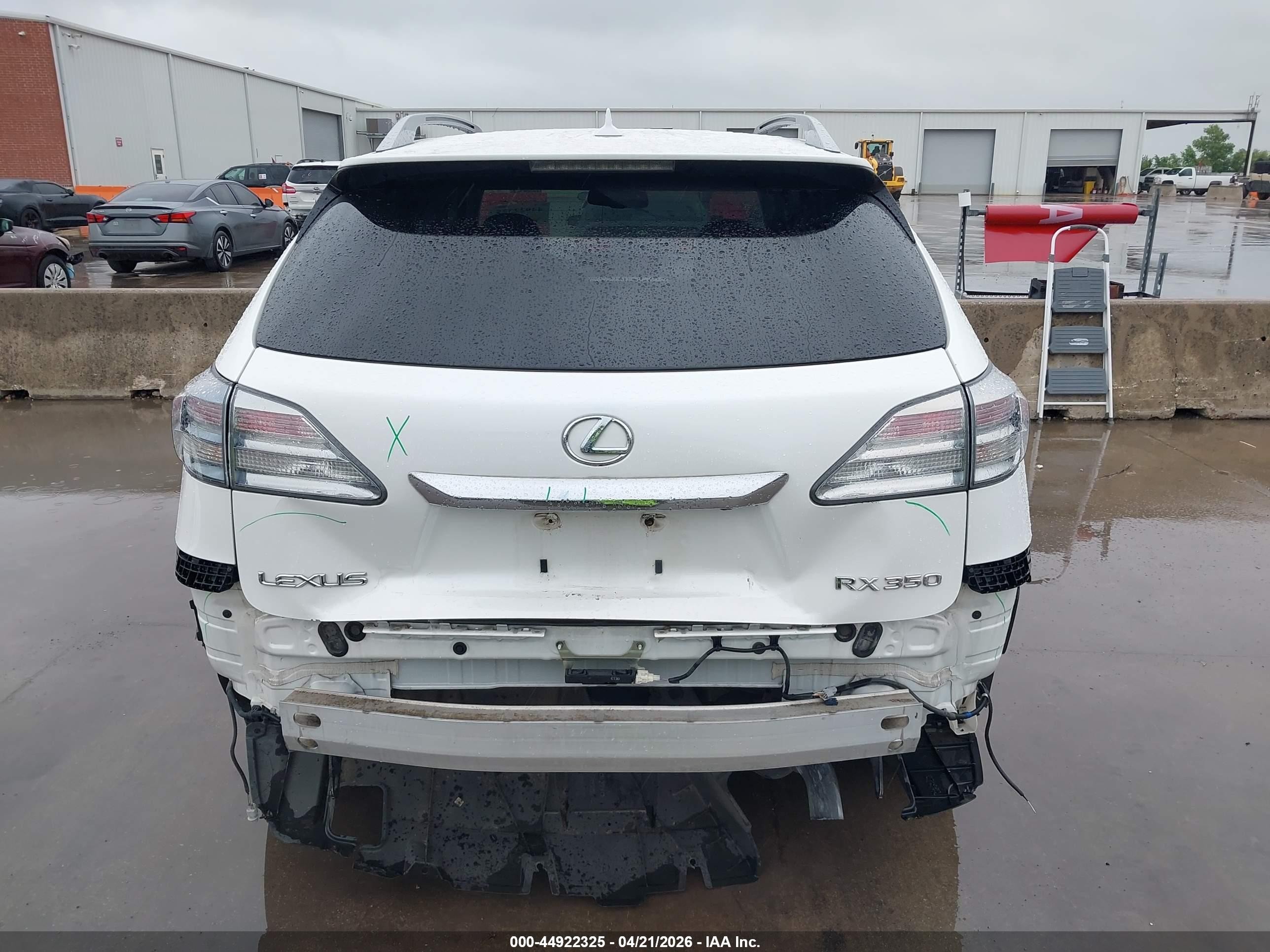 2010 Lexus Rx 350   Белый vin: 2T2ZK1BA9AC037287