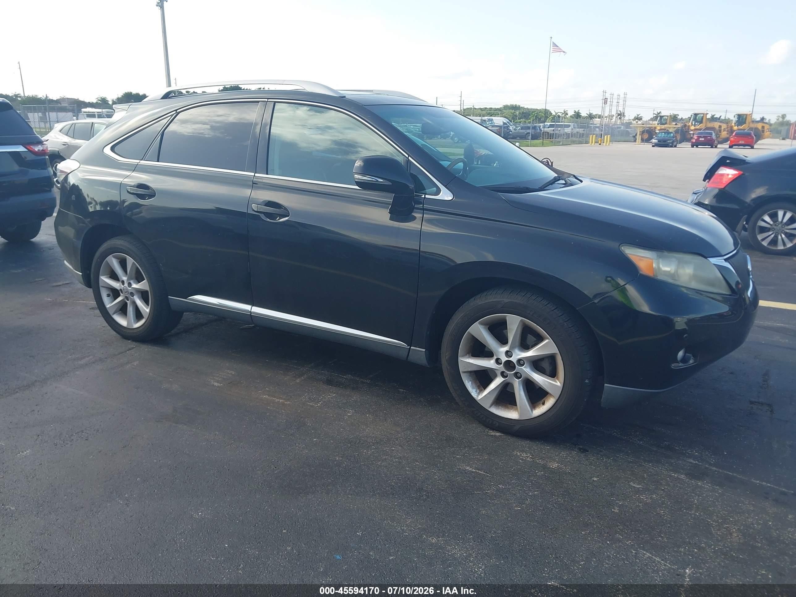 2010 Lexus Rx 350   Black vin: 2T2ZK1BA9AC038164