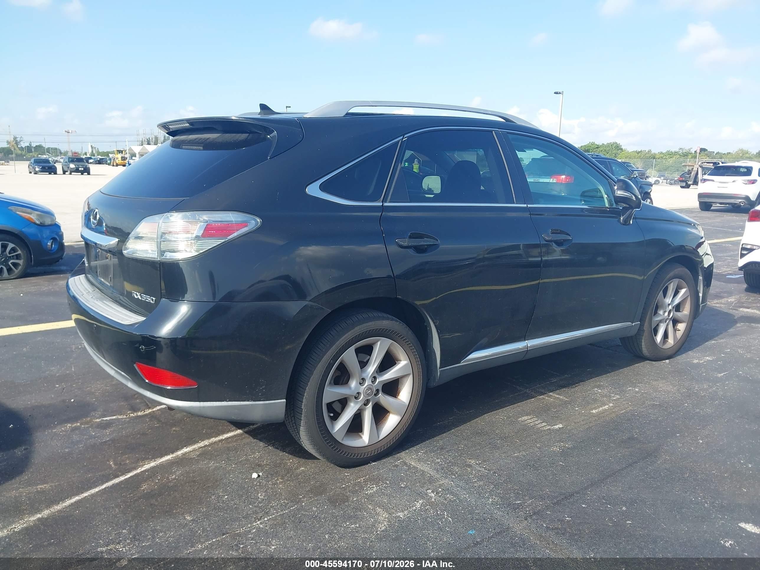 2010 Lexus Rx 350   Black vin: 2T2ZK1BA9AC038164