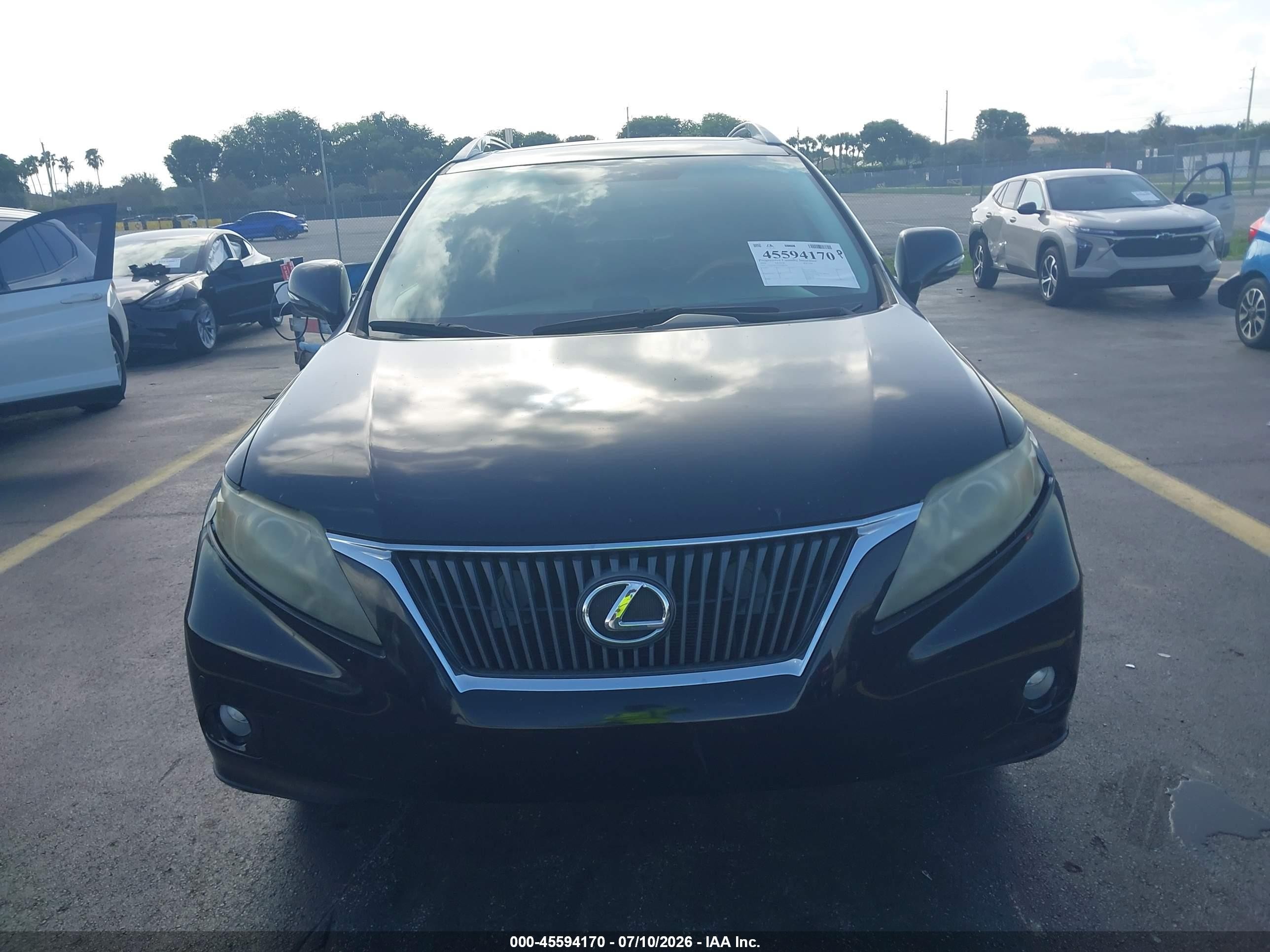 2010 Lexus Rx 350   Black vin: 2T2ZK1BA9AC038164