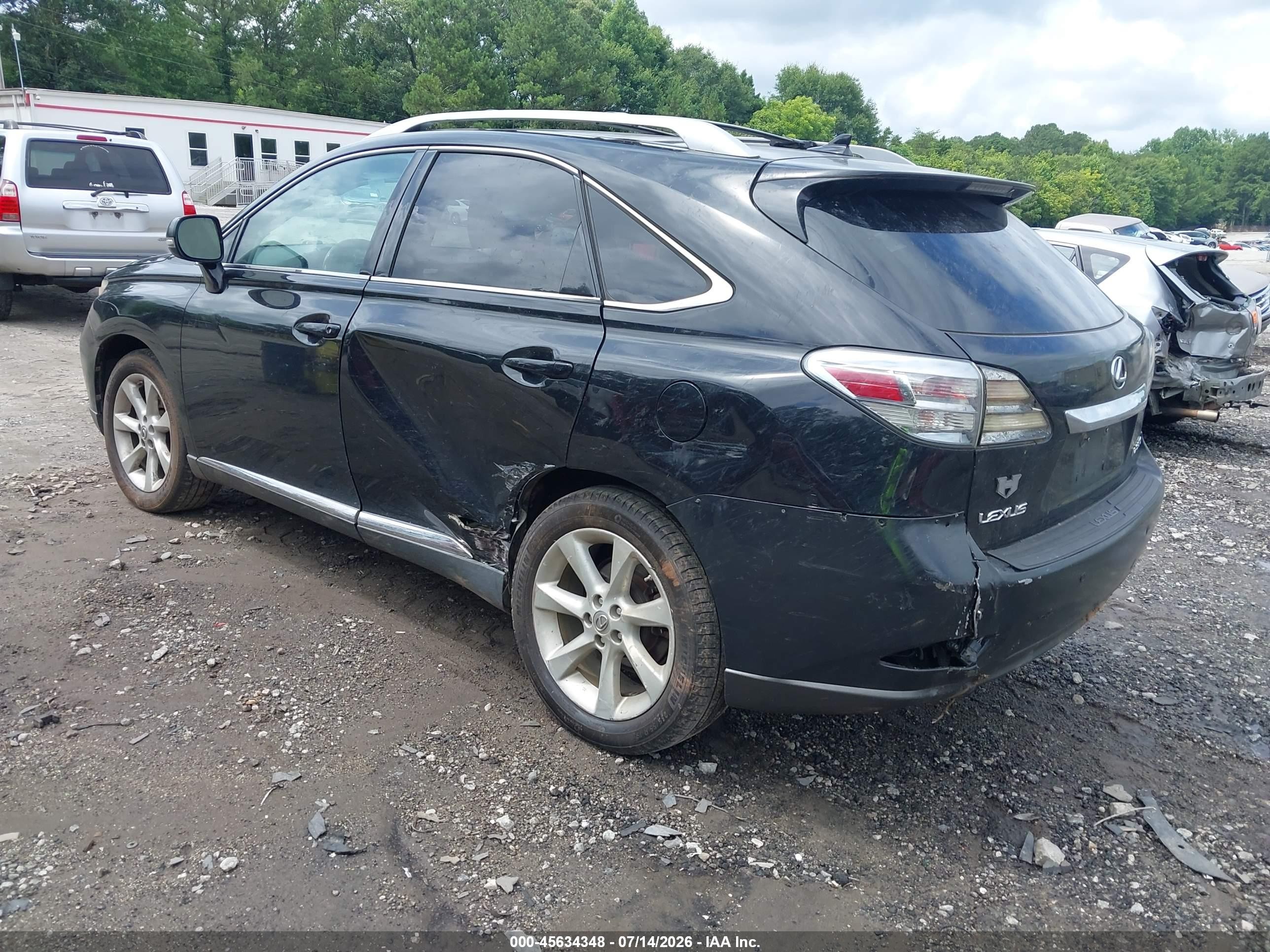 2010 Lexus Rx 350   Black vin: 2T2ZK1BA9AC038729
