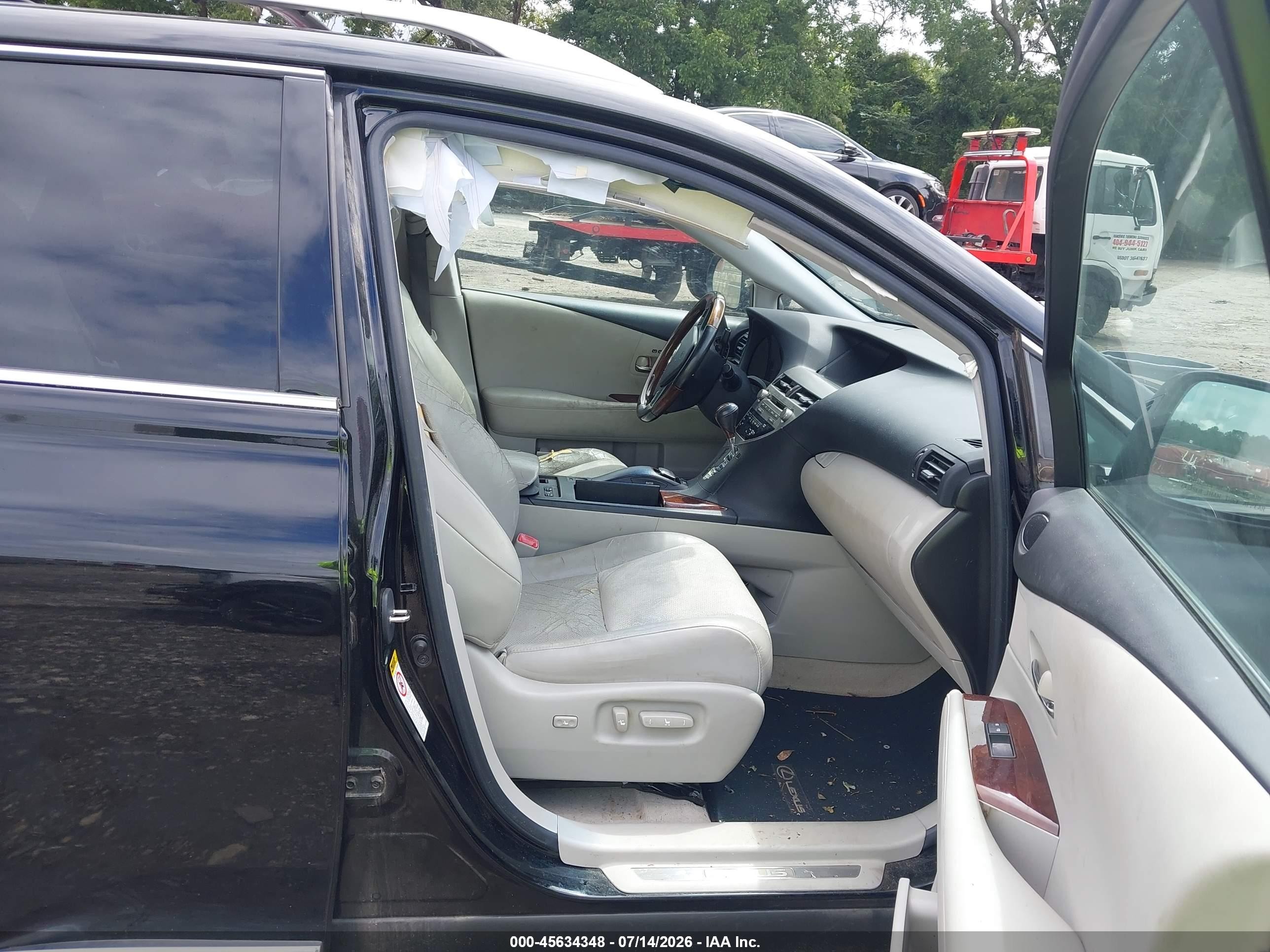 2010 Lexus Rx 350   Black vin: 2T2ZK1BA9AC038729