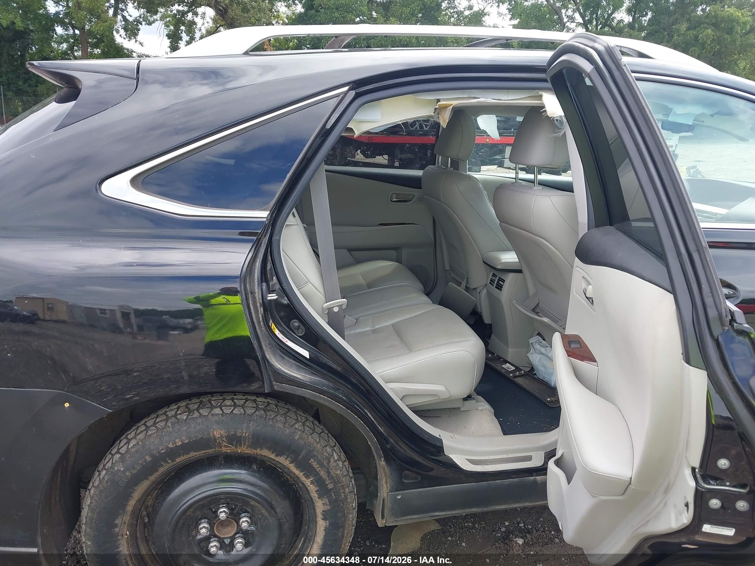 2010 Lexus Rx 350   Black vin: 2T2ZK1BA9AC038729