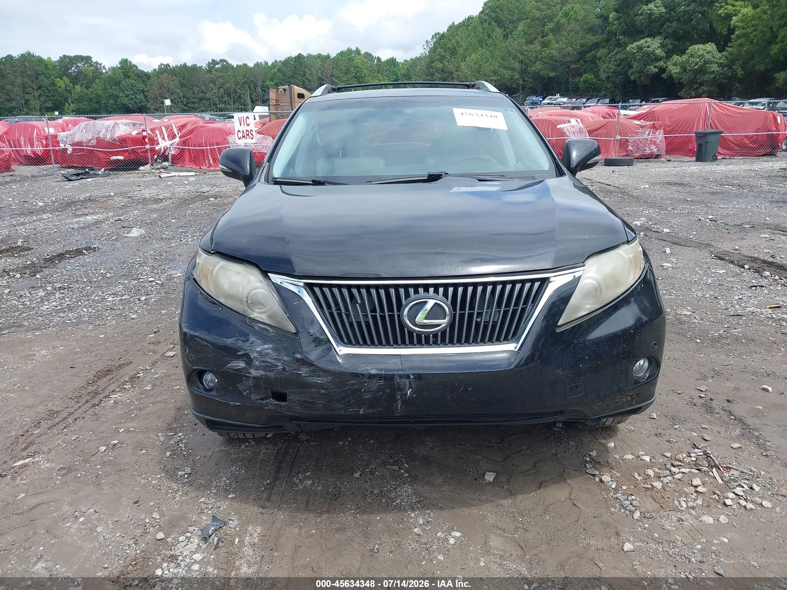 2010 Lexus Rx 350   Black vin: 2T2ZK1BA9AC038729