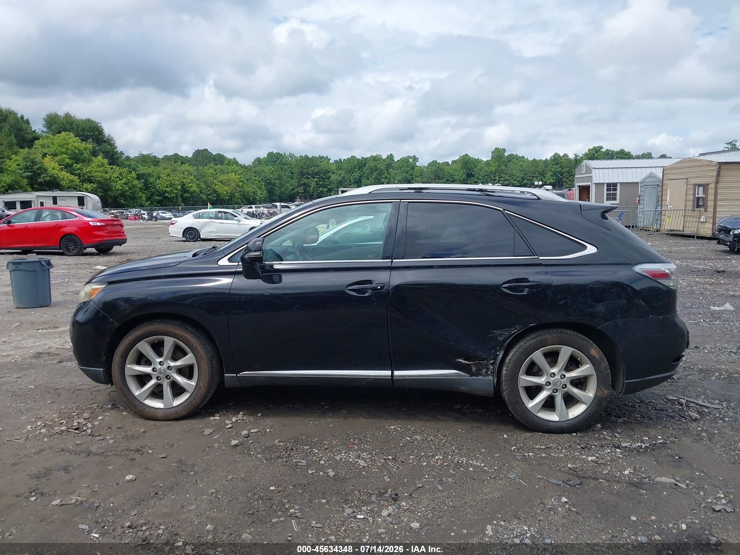 2010 Lexus Rx 350   Black vin: 2T2ZK1BA9AC038729