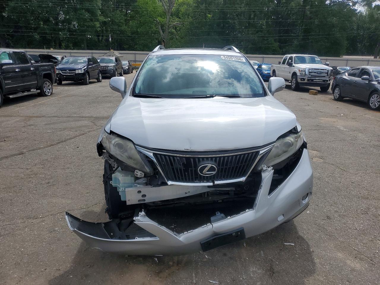 2010 Lexus Rx 350 Silver vin: 2T2ZK1BA9AC040237