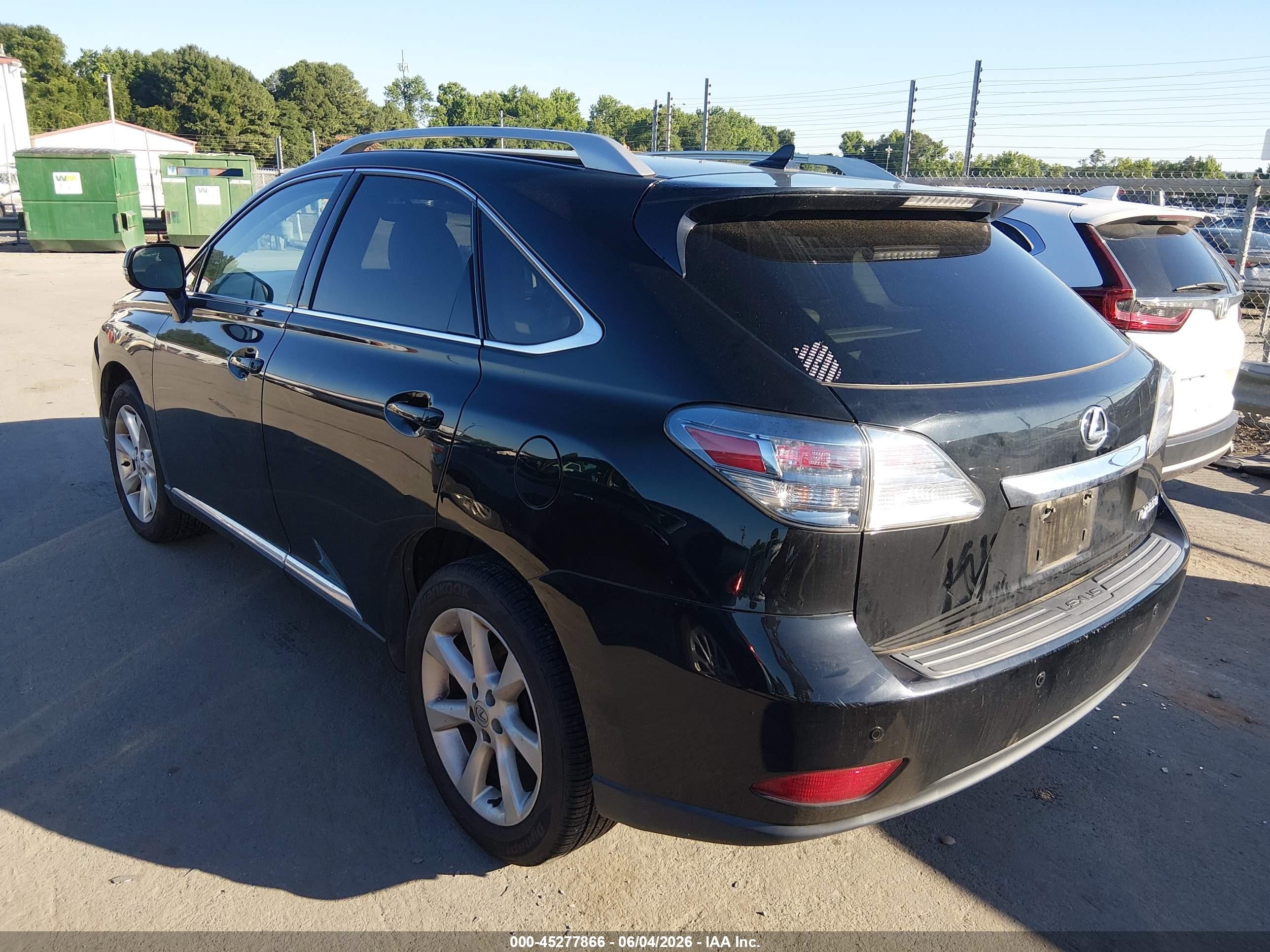 2011 Lexus Rx 350   Black vin: 2T2ZK1BA9BC044578