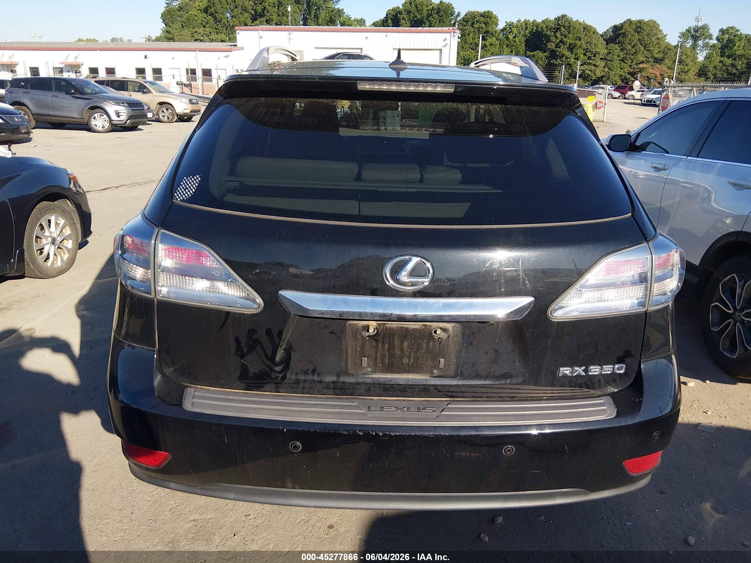 2011 Lexus Rx 350   Black vin: 2T2ZK1BA9BC044578