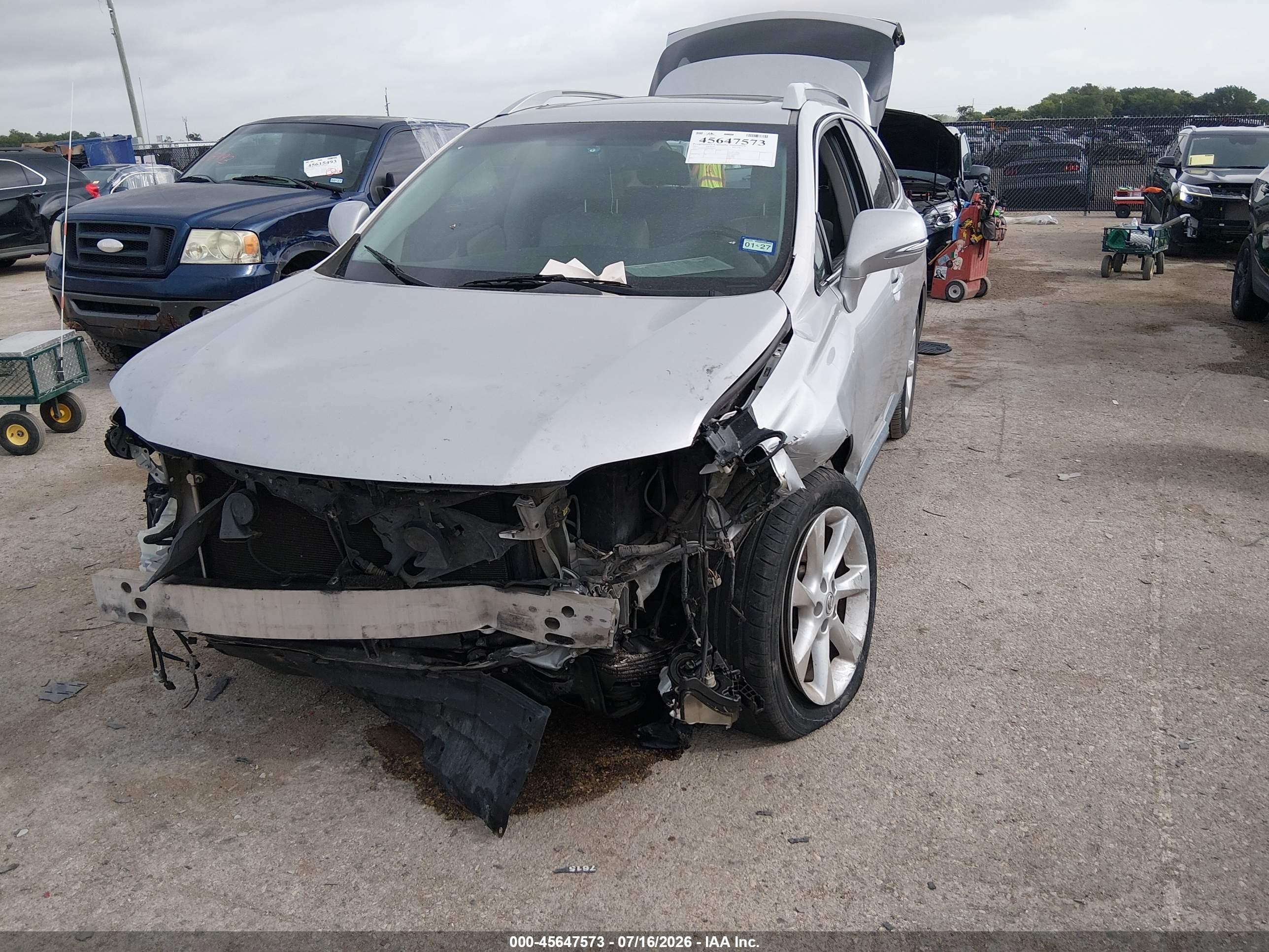 2011 Lexus Rx 350   Silver vin: 2T2ZK1BA9BC051191