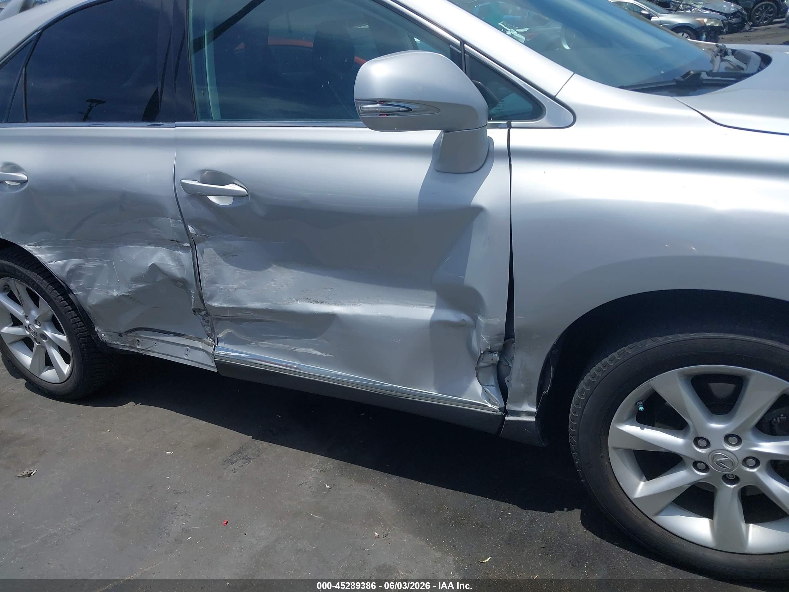 2011 Lexus Rx 350   Silver vin: 2T2ZK1BA9BC051370